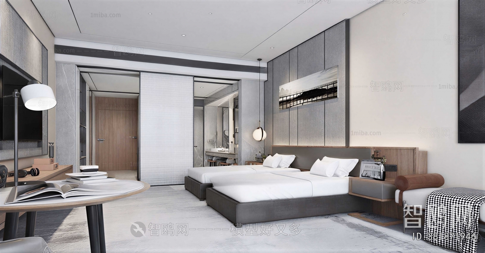 Modern Guest Room