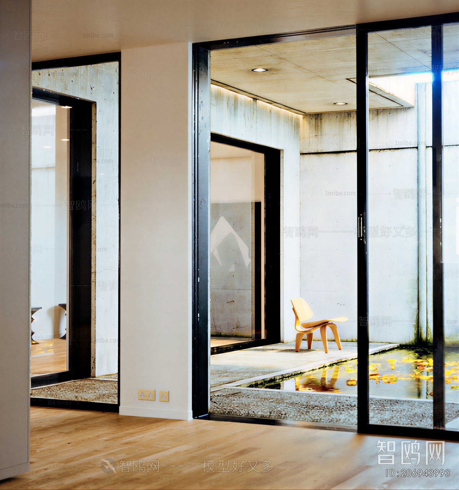 Modern Courtyard/landscape