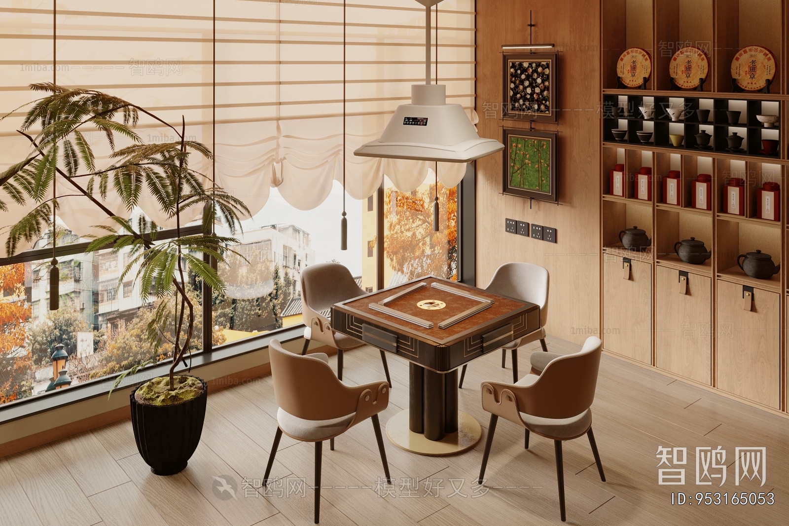 New Chinese Style Mahjong Tables And Chairs