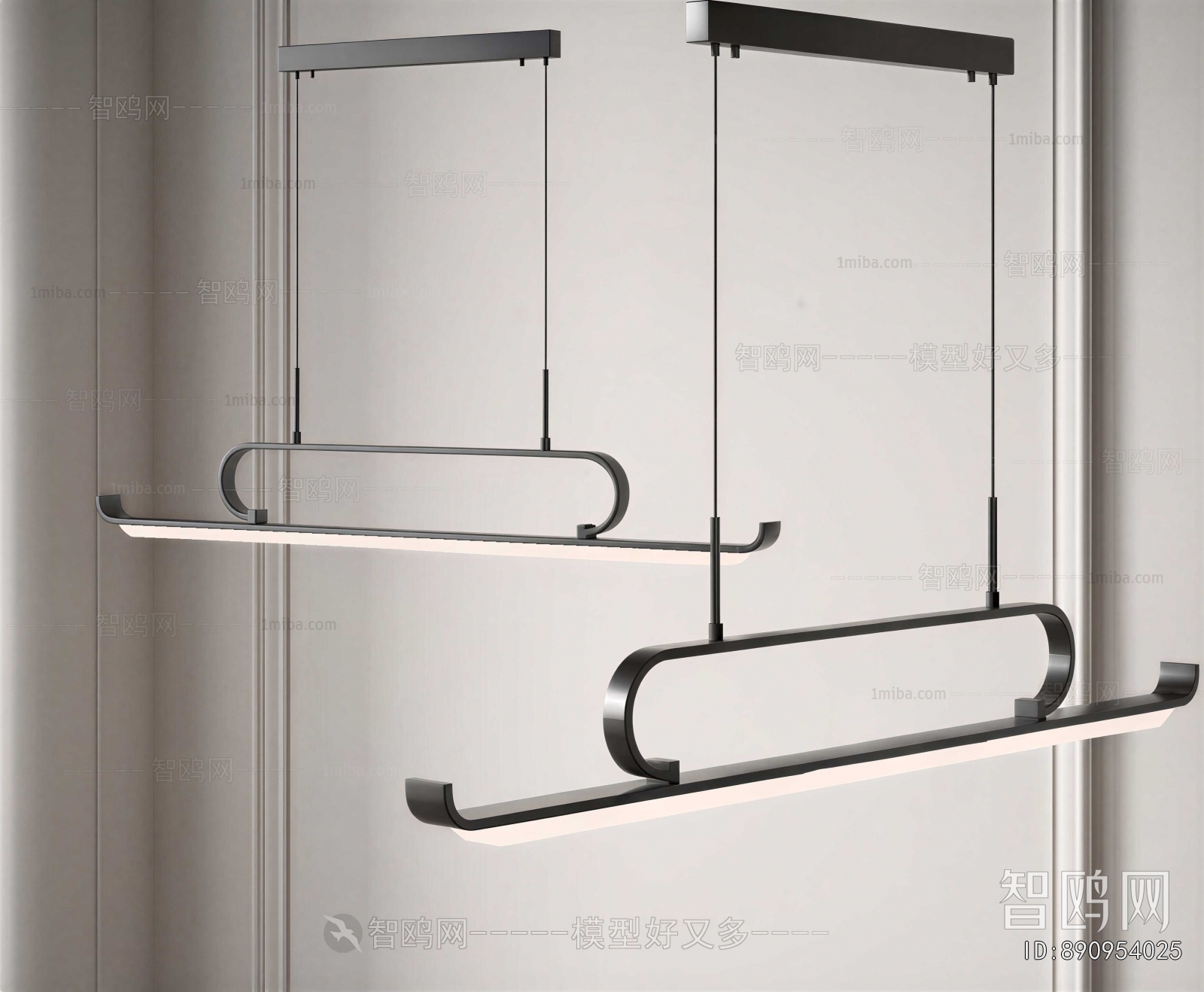New Chinese Style Long Chandelier