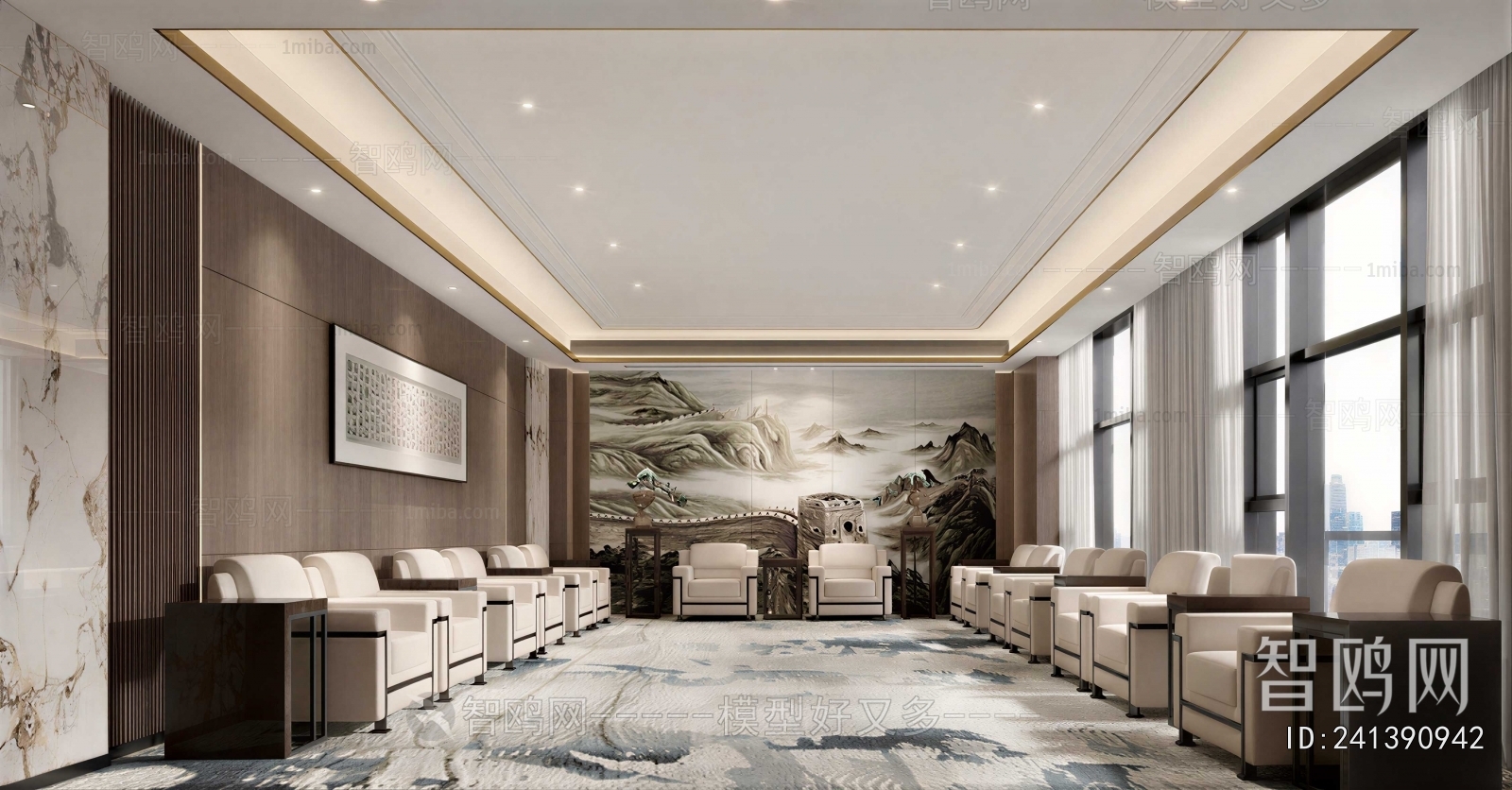 New Chinese Style Reception Room