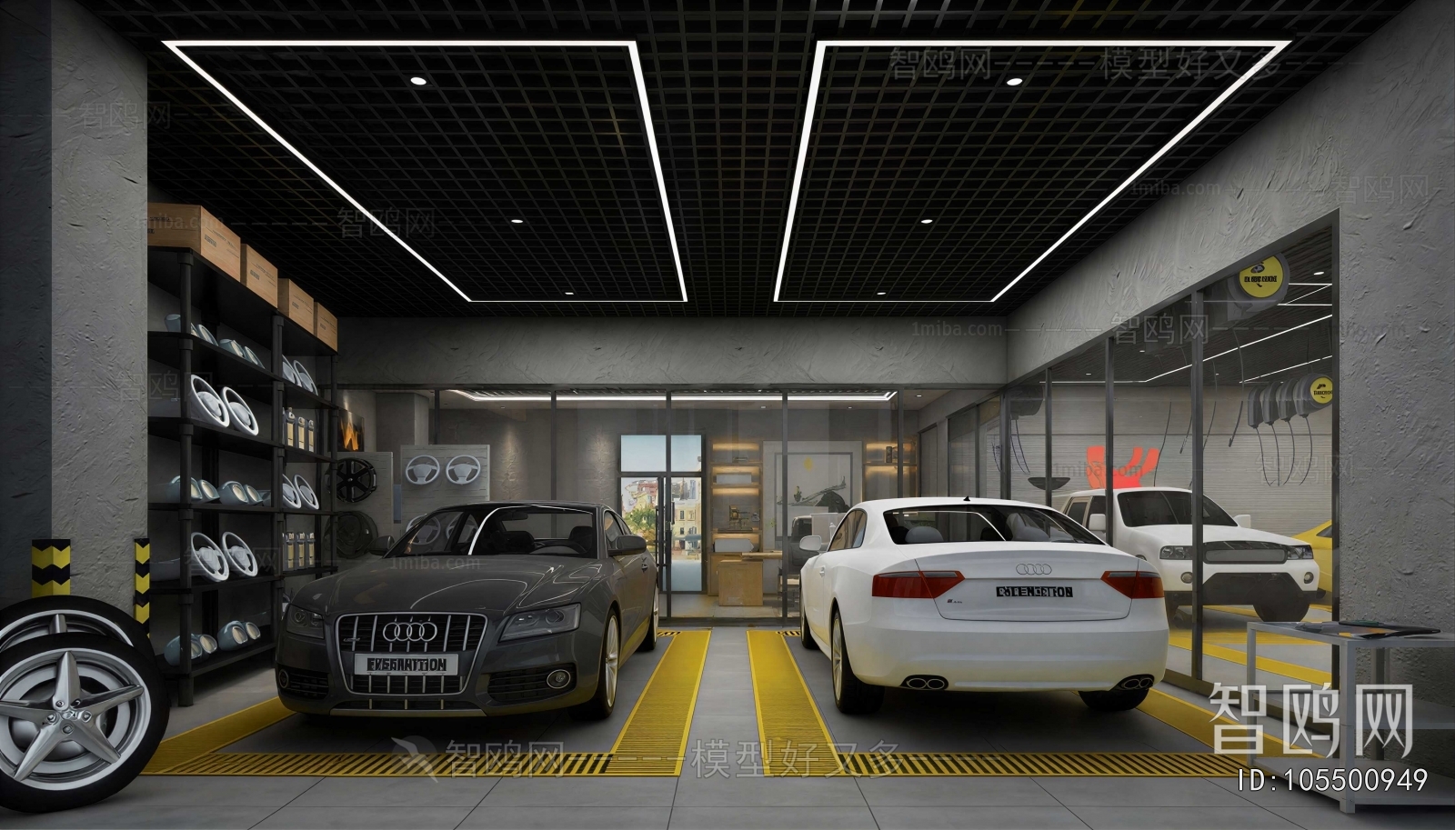 Industrial Style Automobile 4S Shop