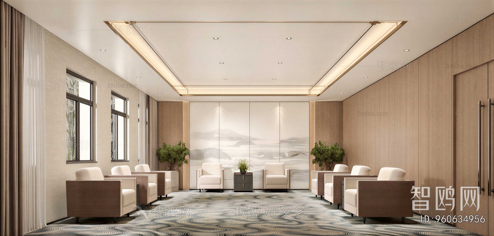New Chinese Style Reception Room