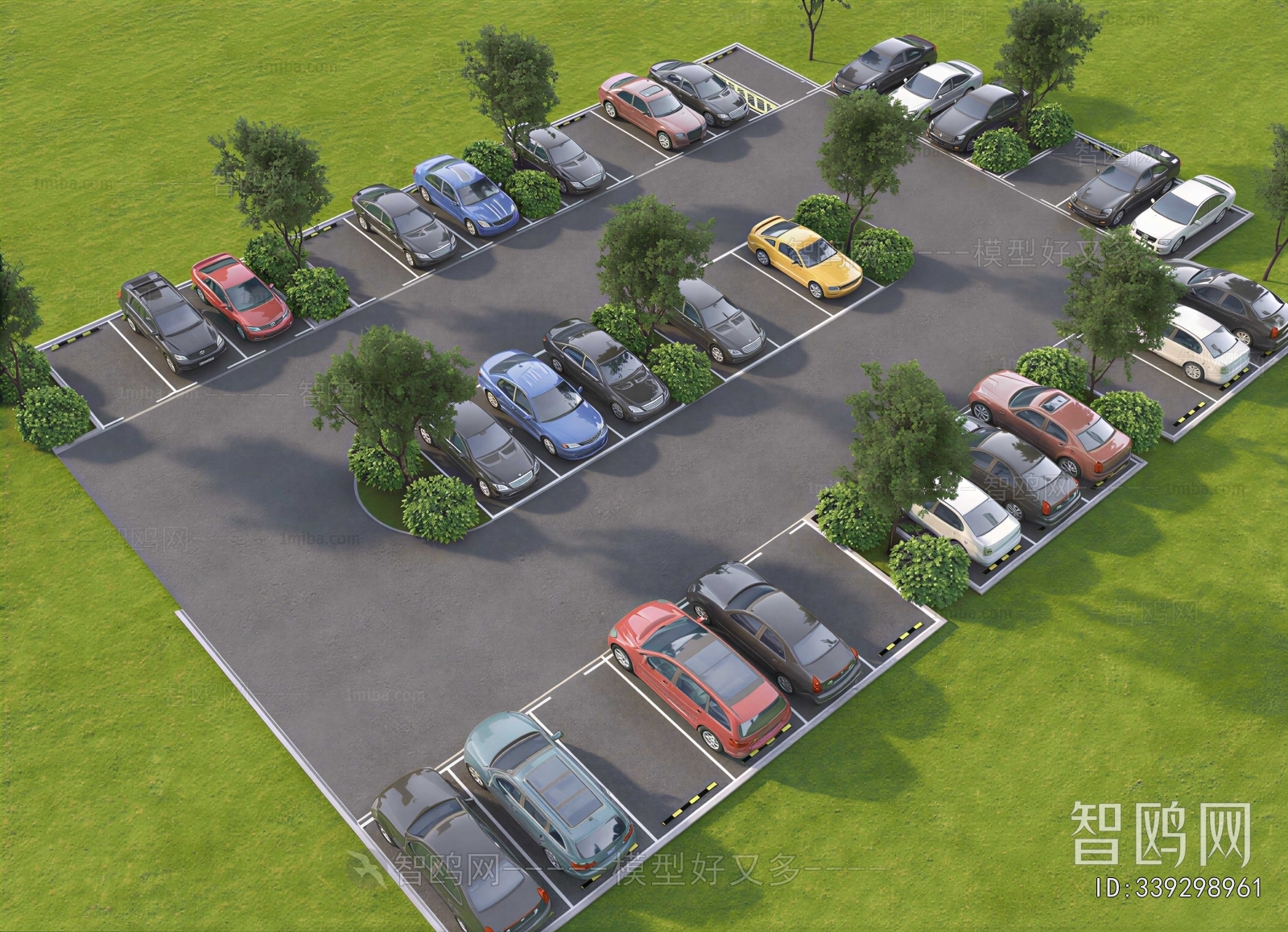 Modern Outdoor Parking Lot