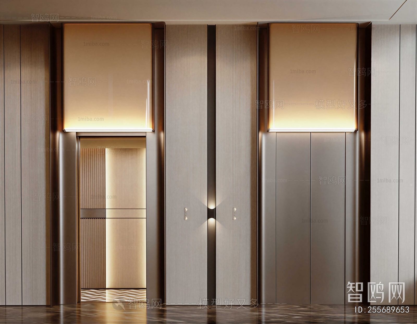 Modern Office Elevator Hall