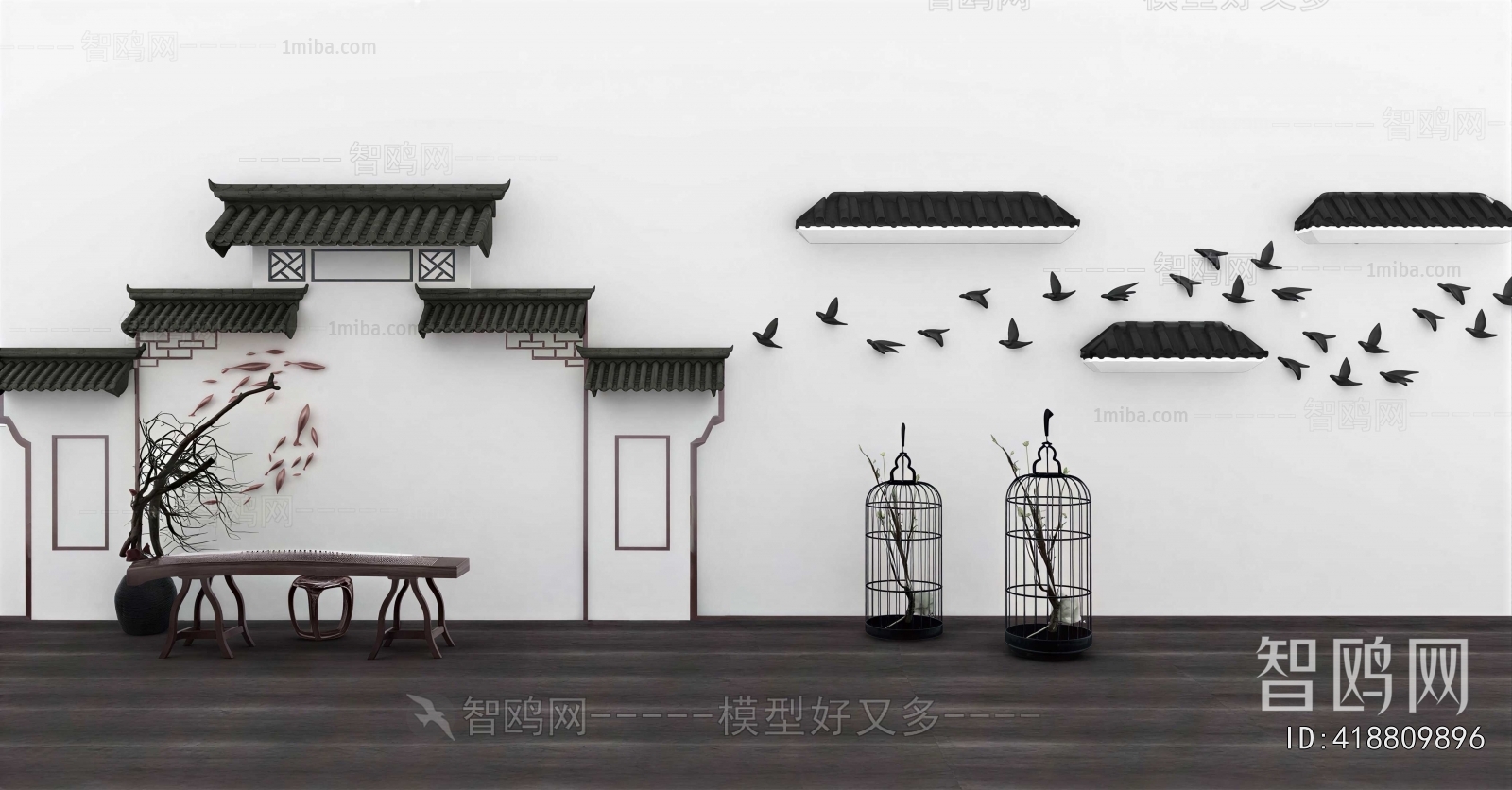 Chinese Style Landscape Wall