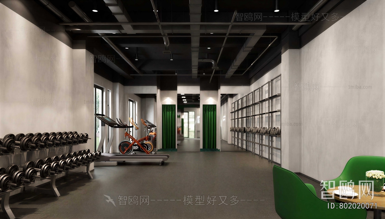 Industrial Style Gym