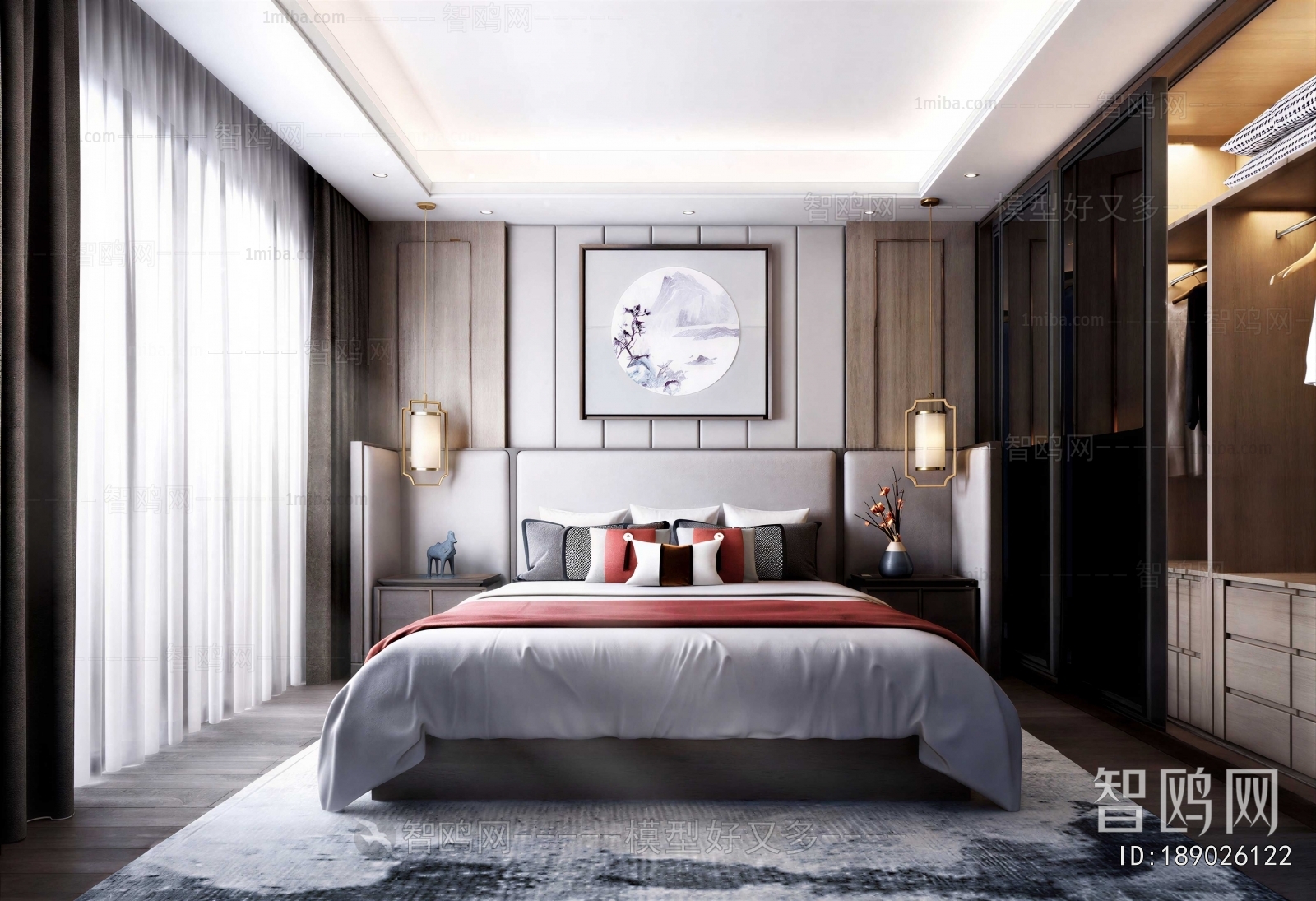 New Chinese Style Bedroom