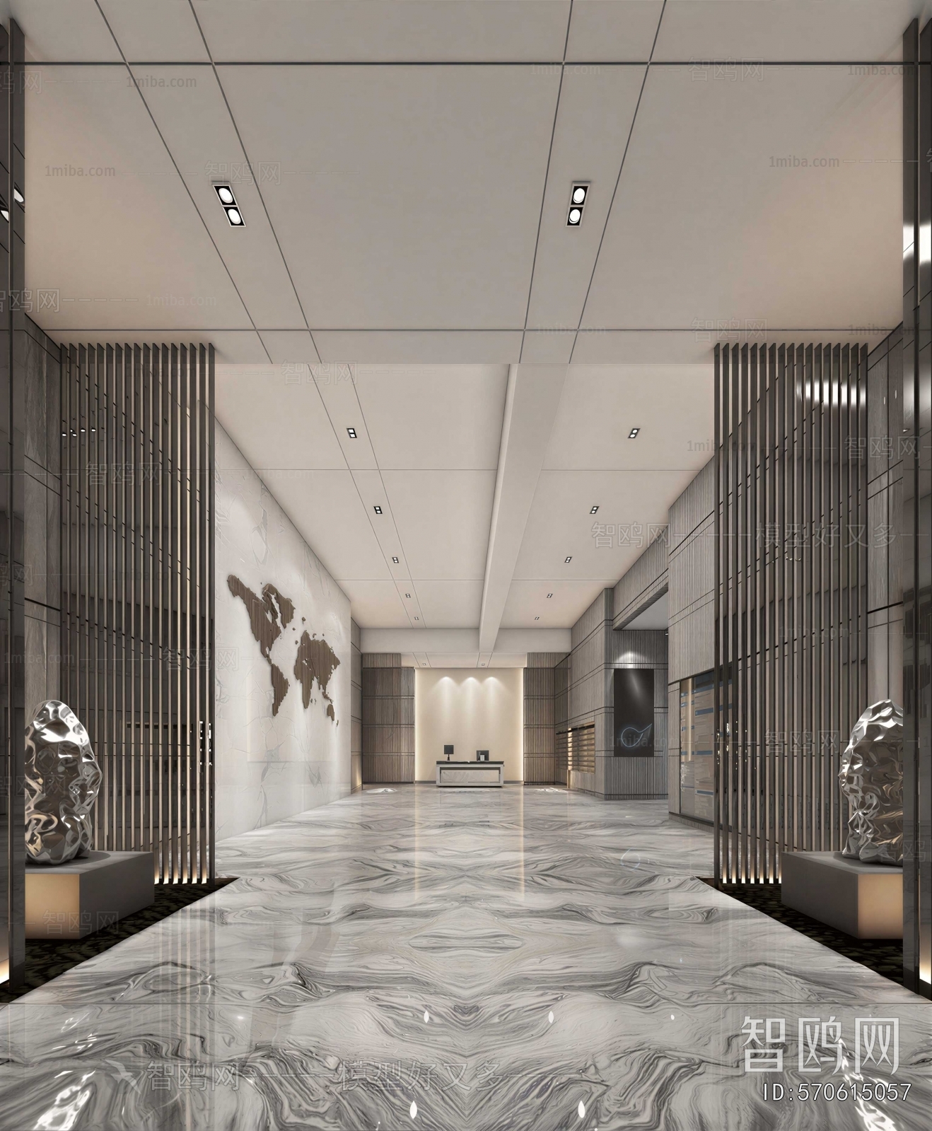 Modern Office Reception Desk