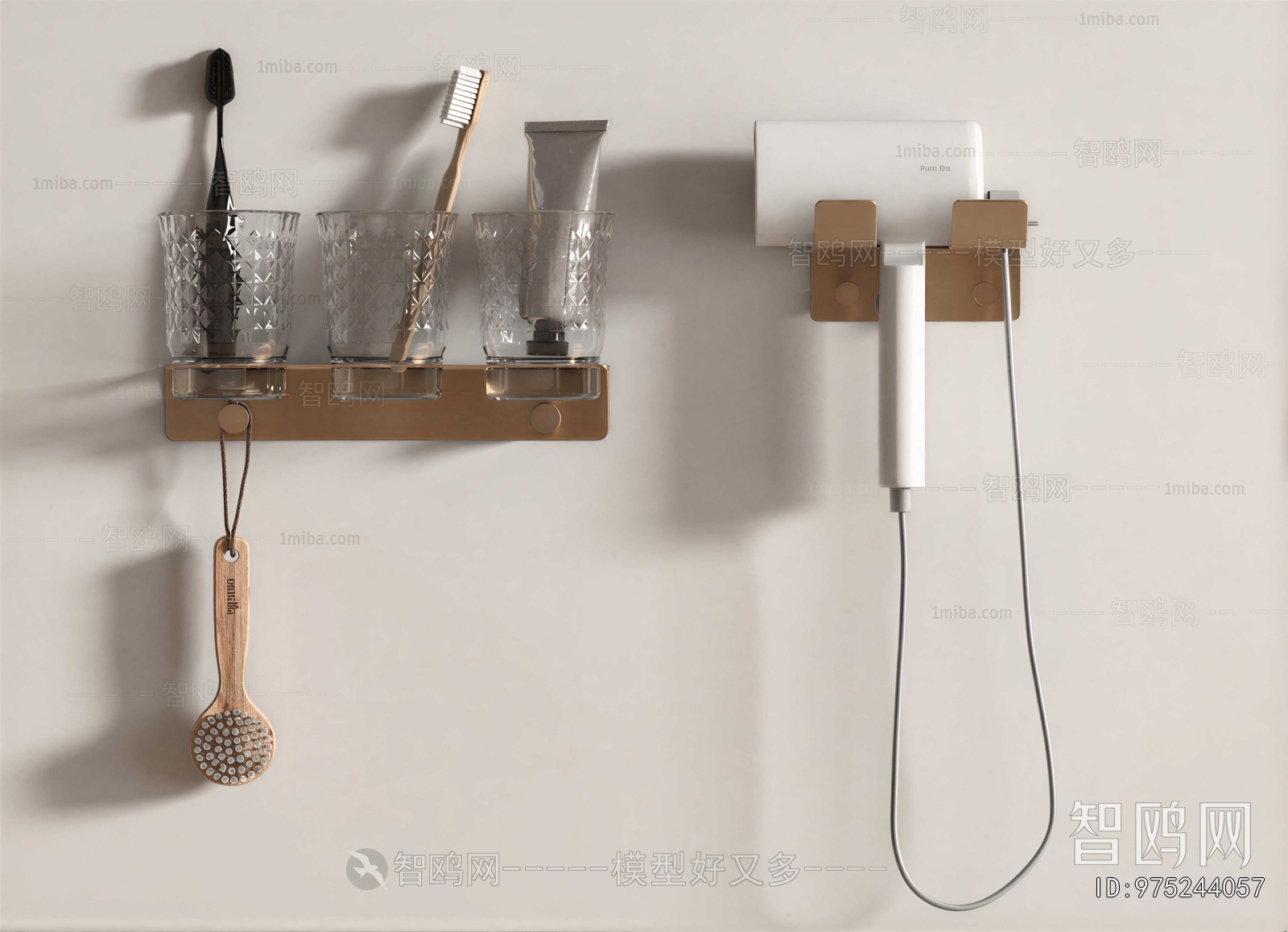 Modern Toothbrush And Toothpaste