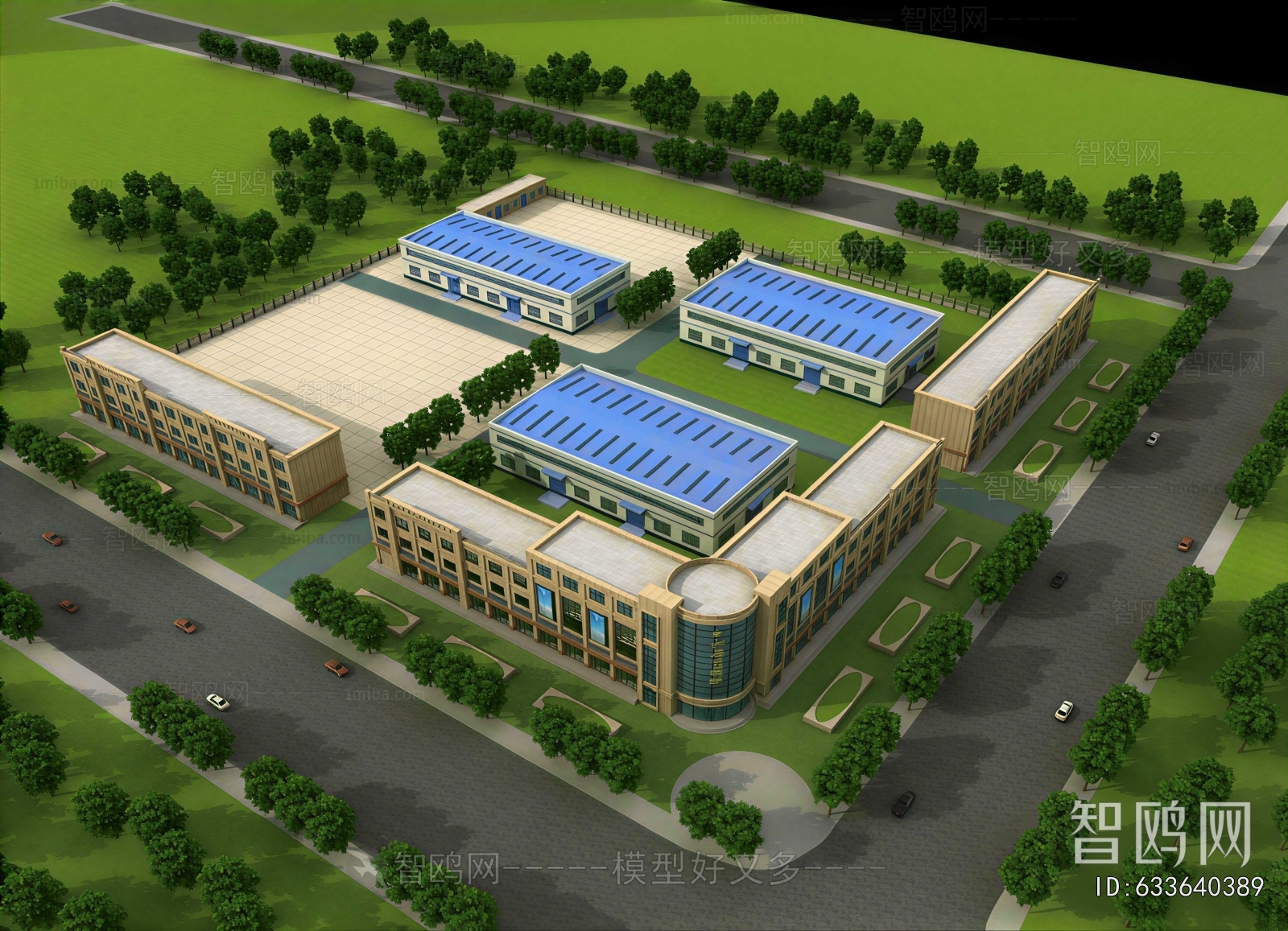 Modern Architectural Bird's-eye View Planning