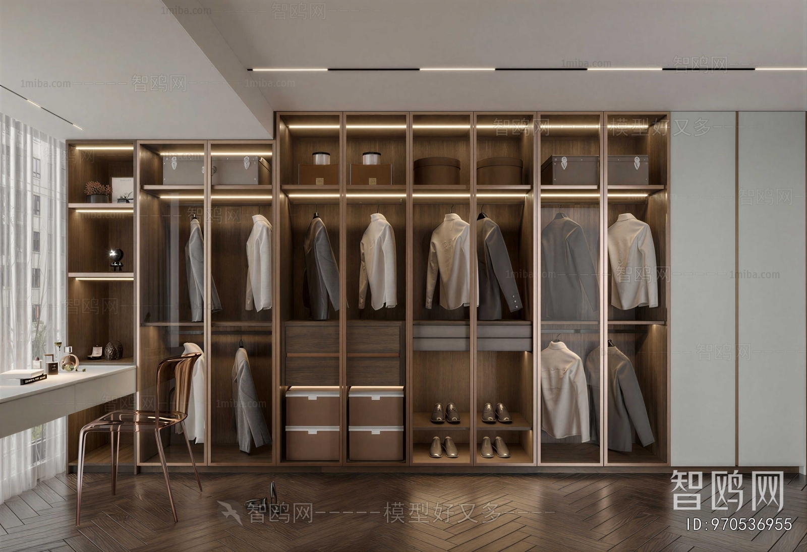Modern Clothes Storage Area