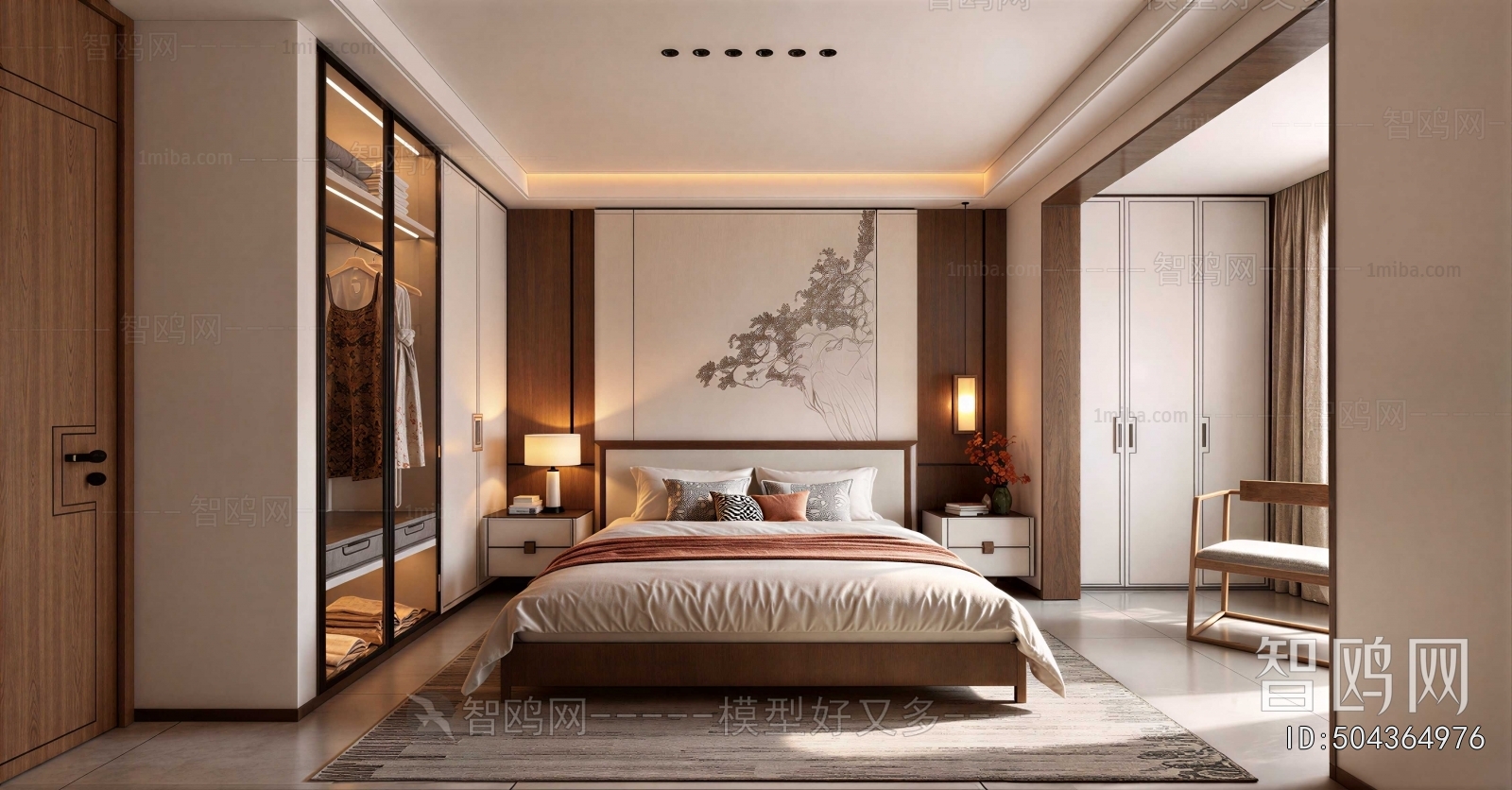 New Chinese Style Bedroom