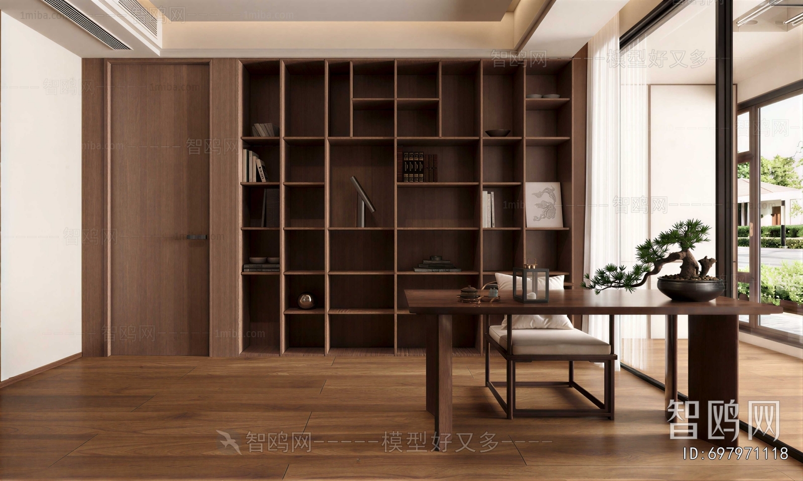 New Chinese Style Study Space