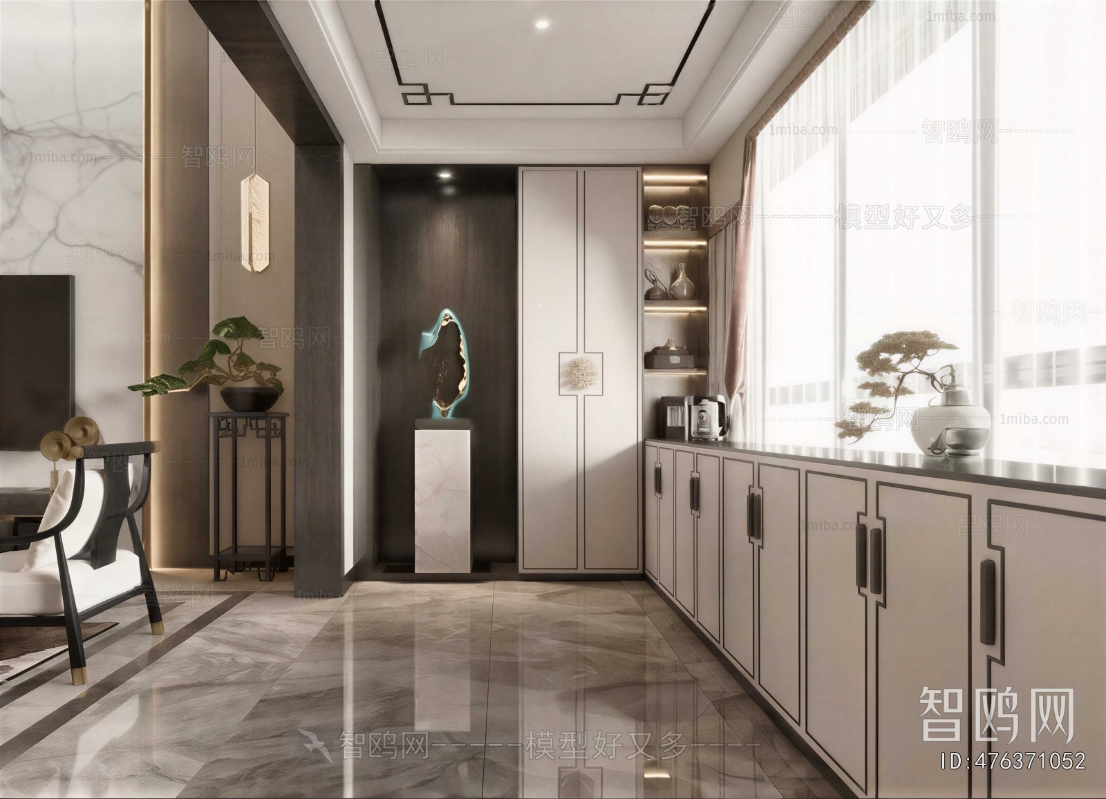 New Chinese Style Hallway