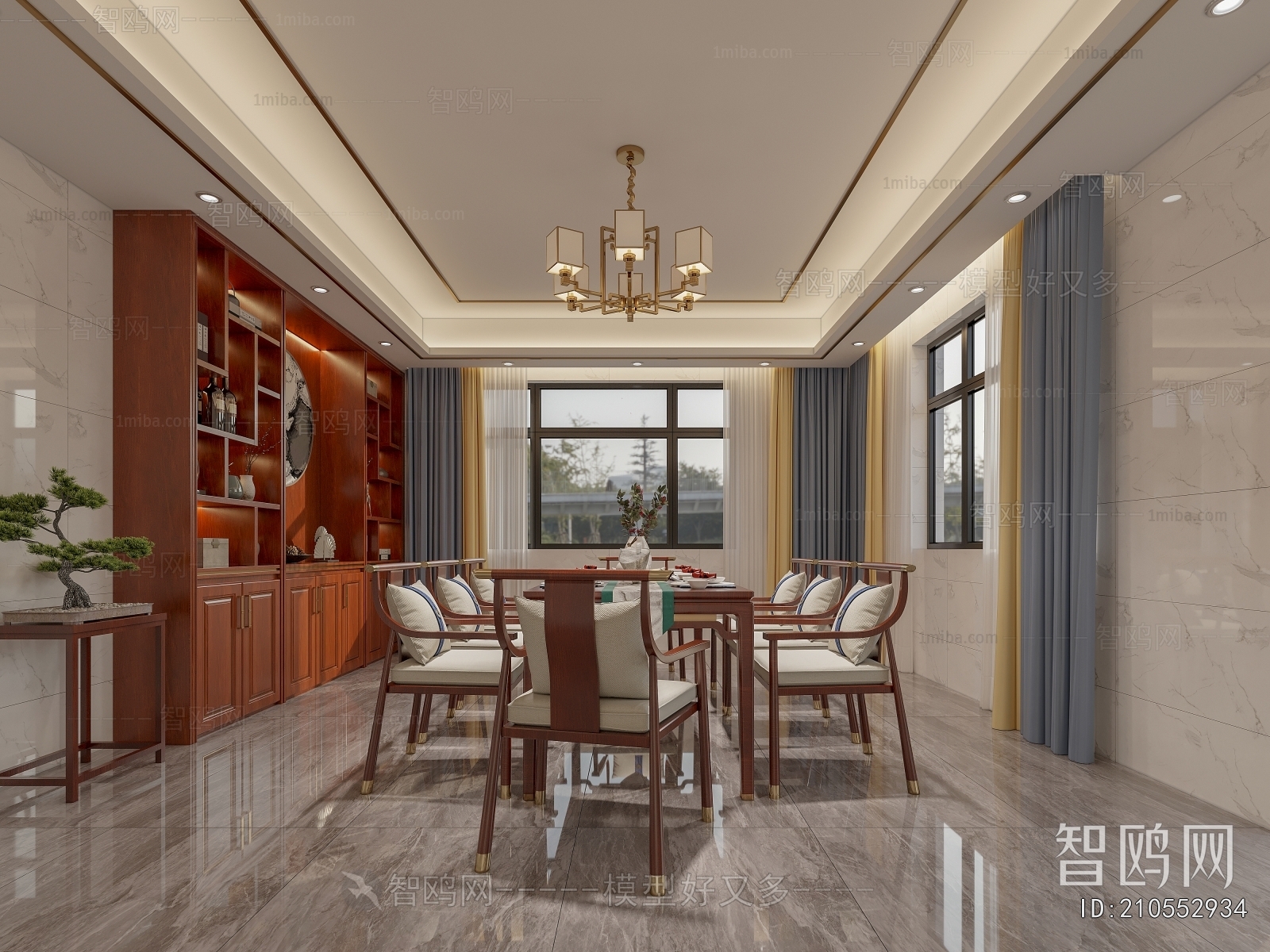 New Chinese Style Dining Room