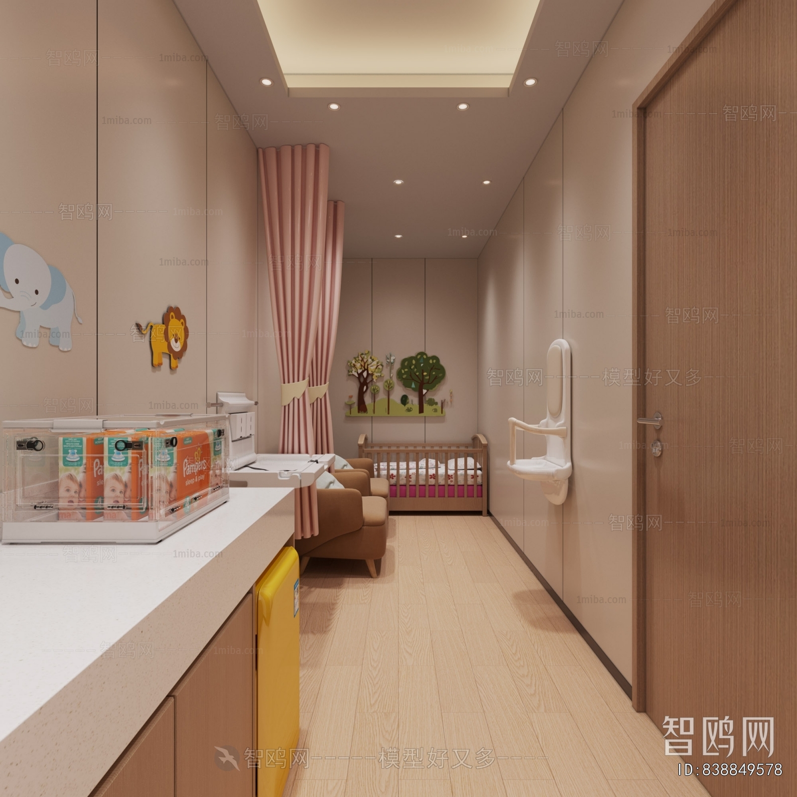 Modern Baby Care Room