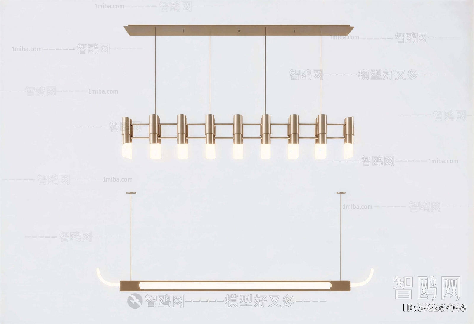 Modern Long Chandelier