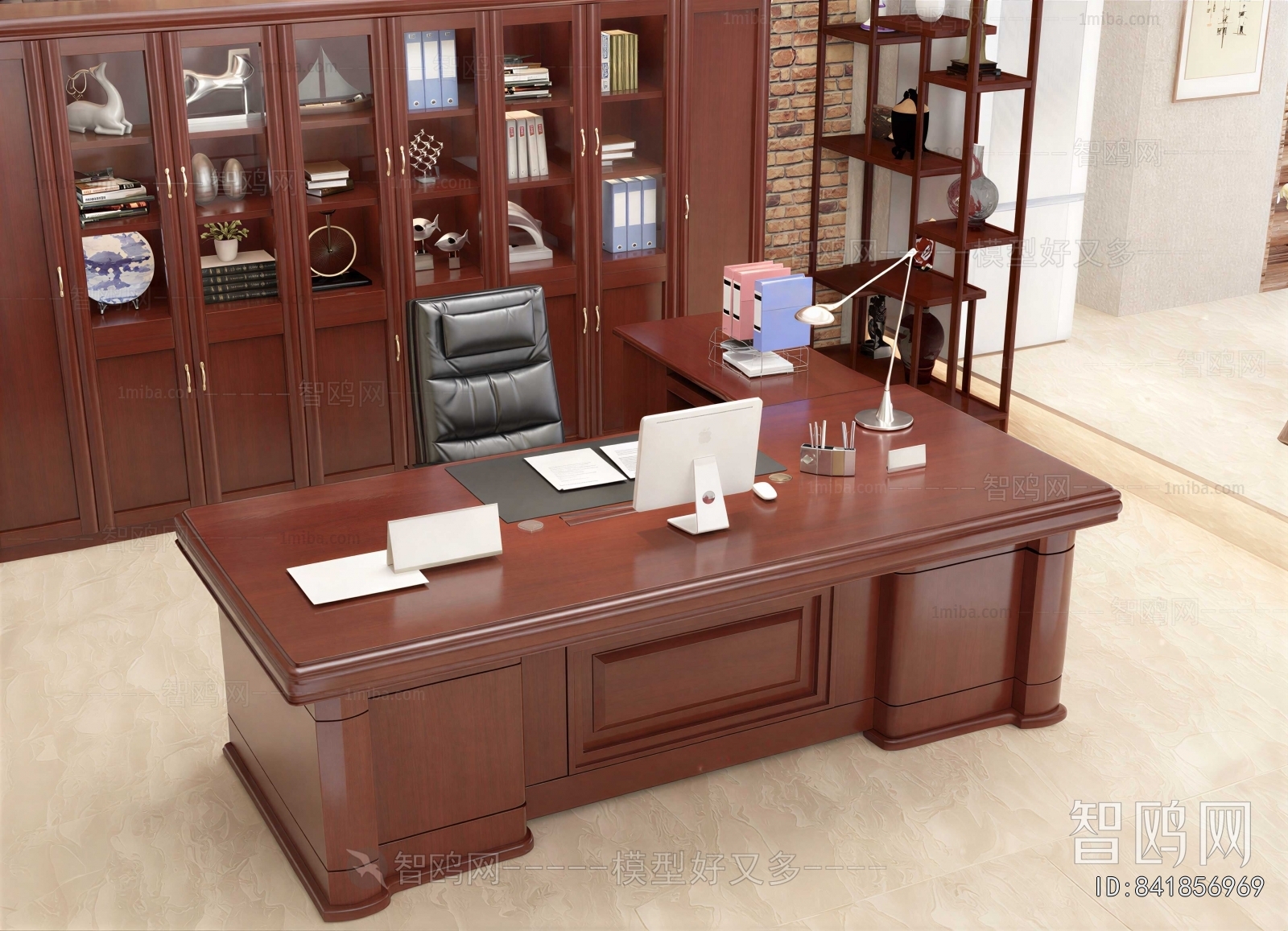 New Chinese Style Office Desk And Chair