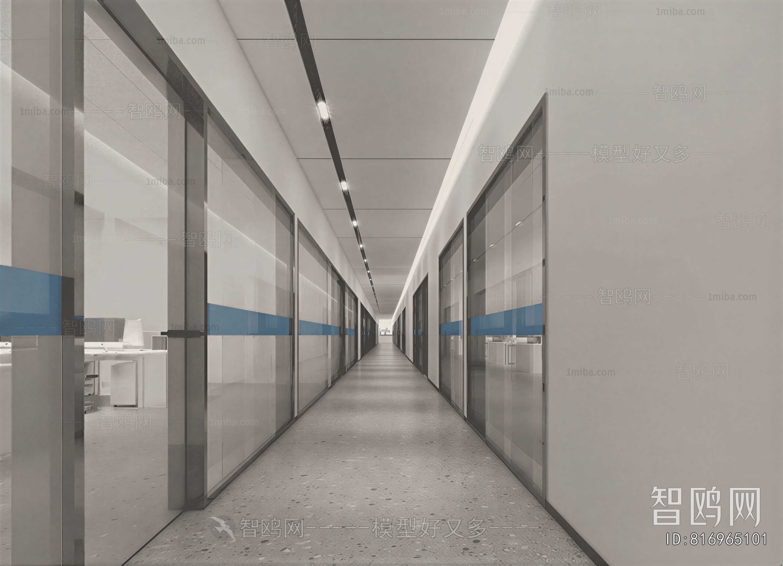 Modern Office Aisle