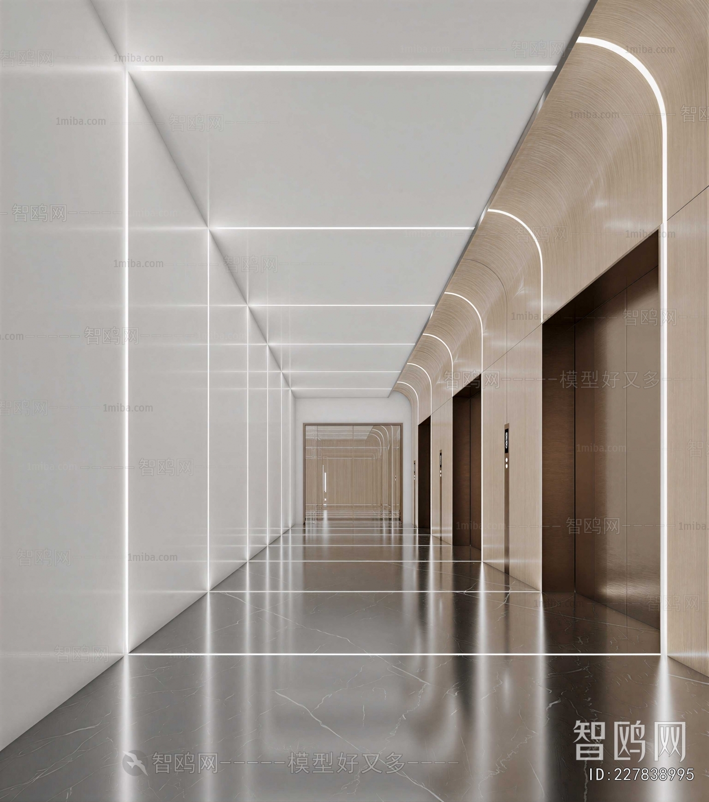 Modern Corridor/elevator Hall