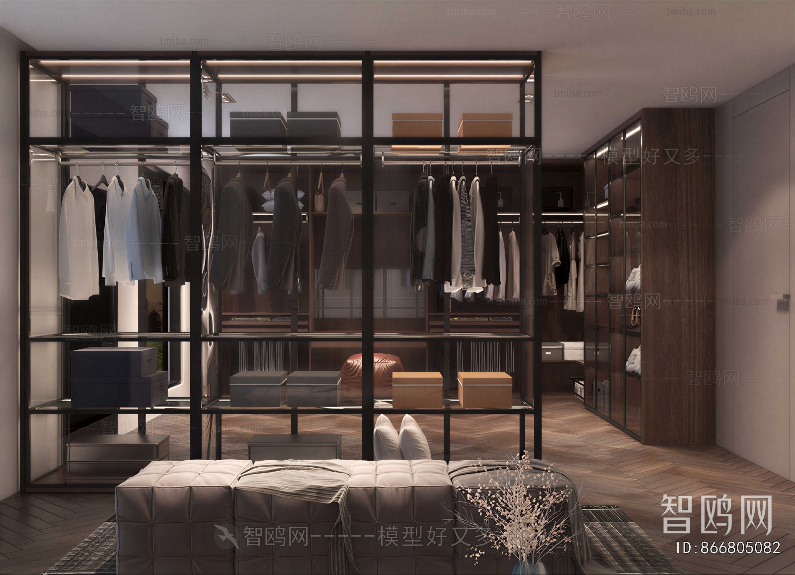 Modern Clothes Storage Area