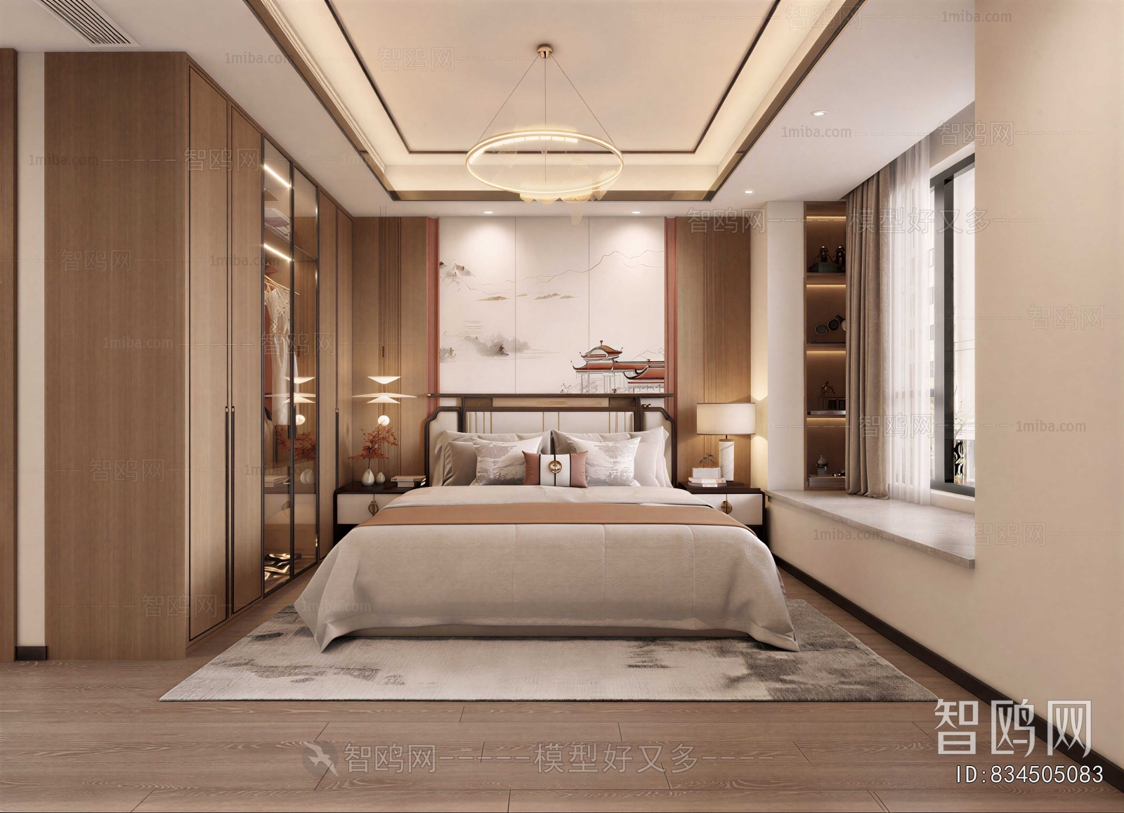 New Chinese Style Bedroom