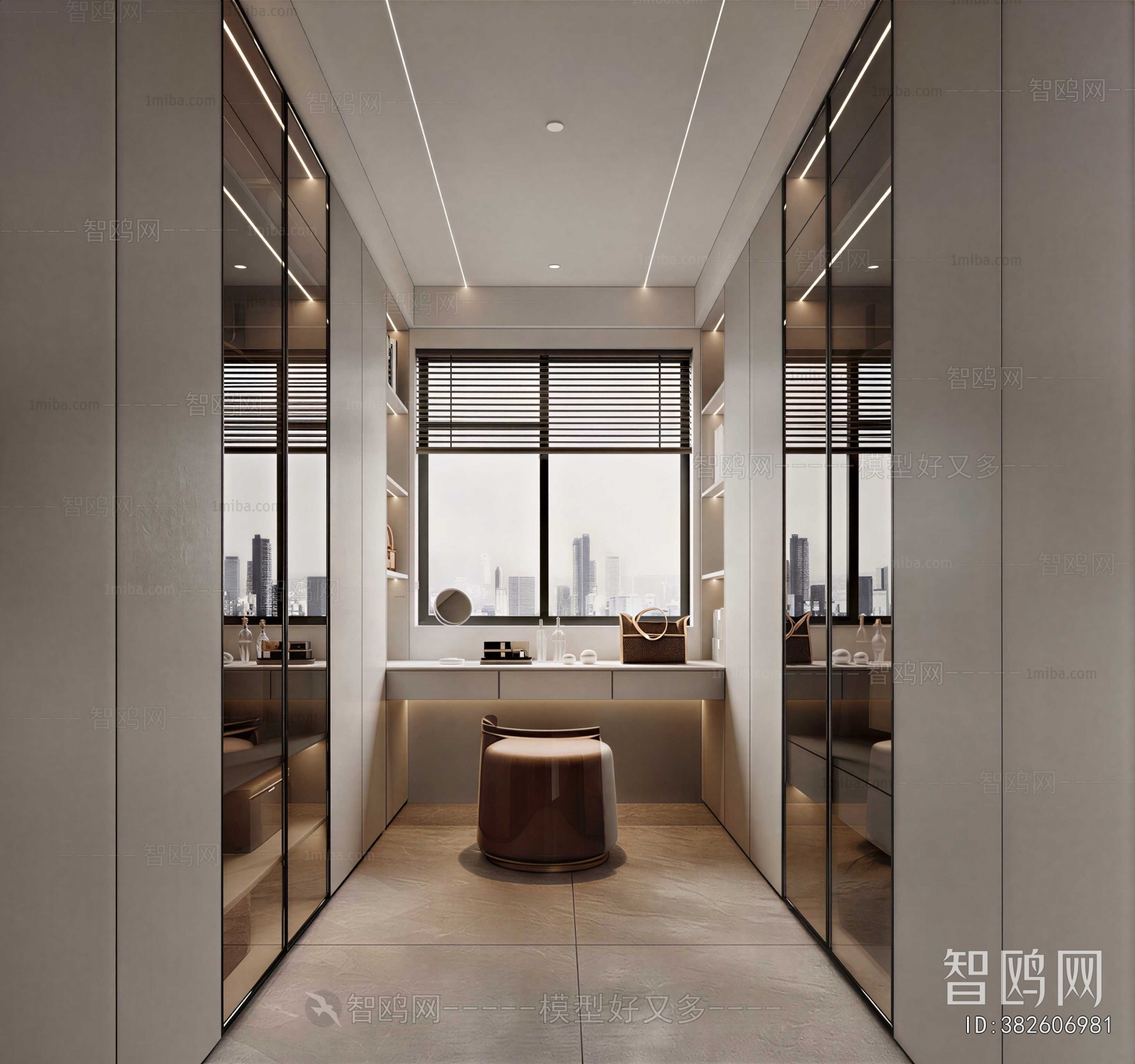 Modern Clothes Storage Area