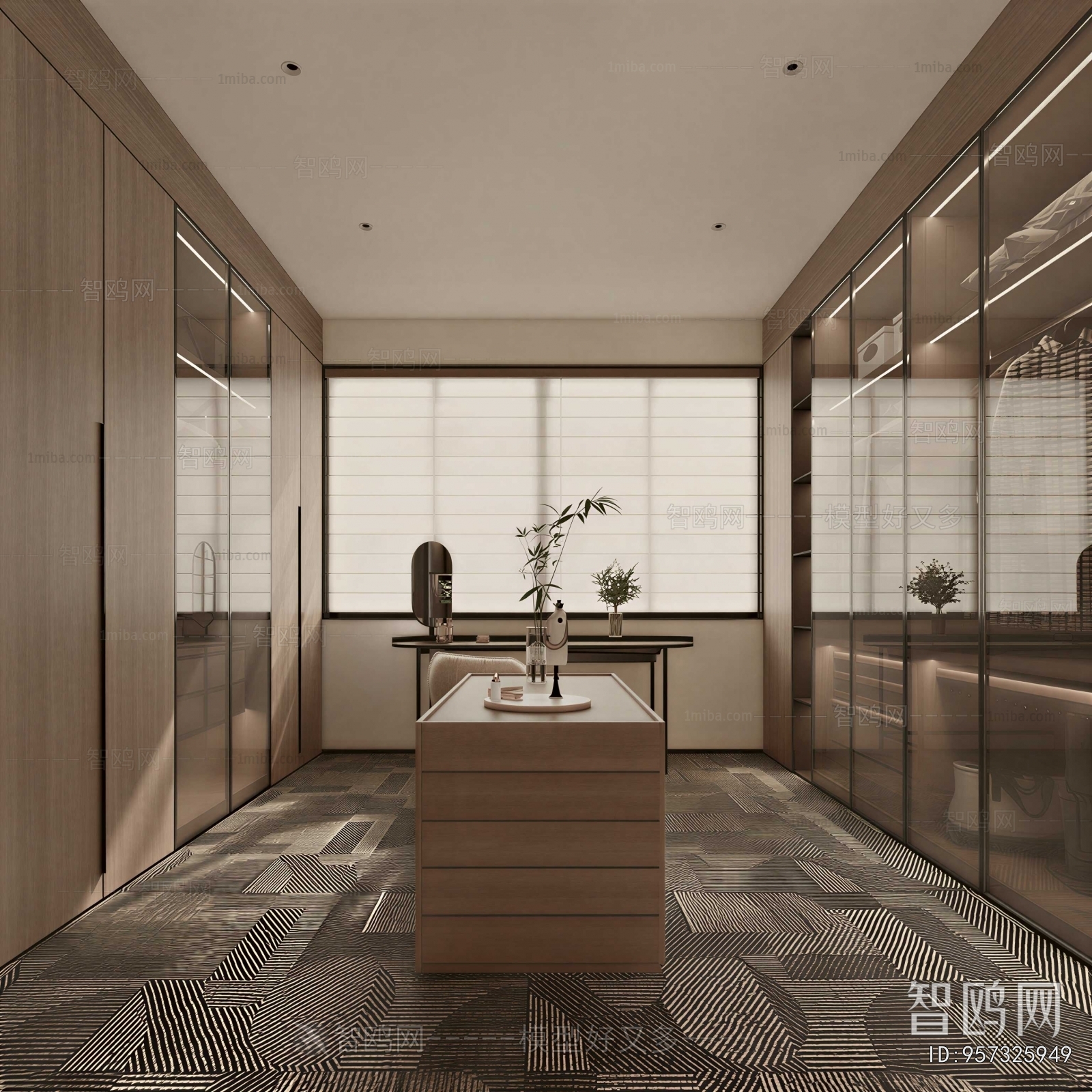 Modern Clothes Storage Area