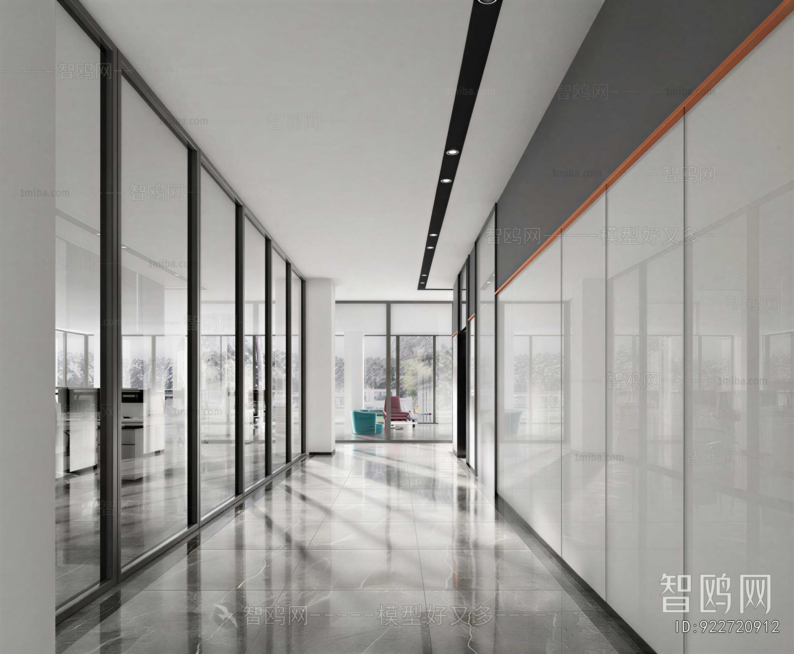 Modern Office Aisle