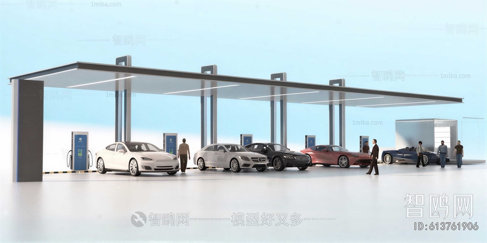 Modern Outdoor Parking Lot