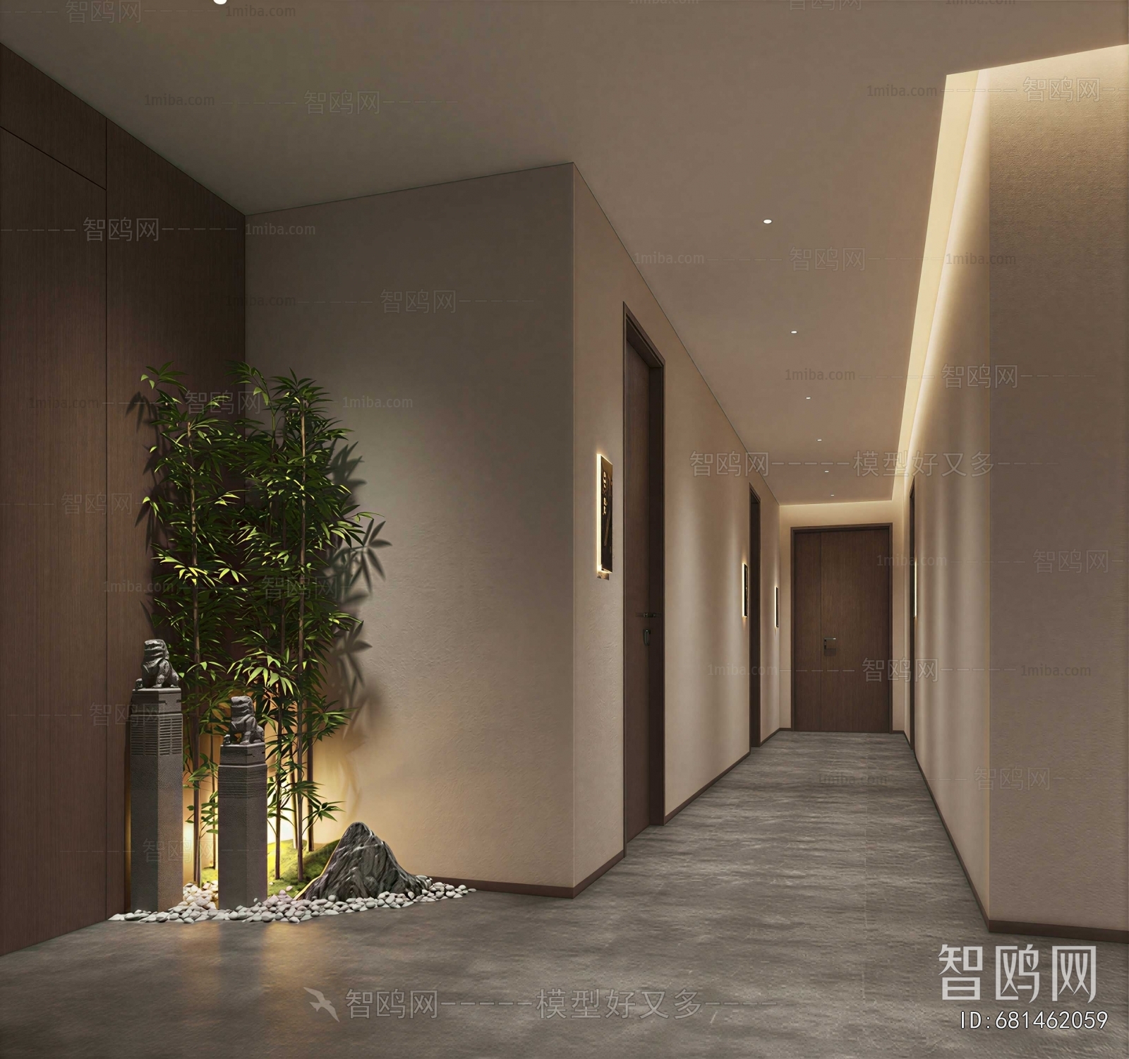Wabi-sabi Style Corridor