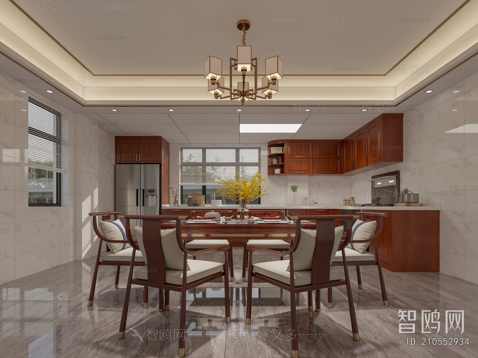 New Chinese Style Dining Room