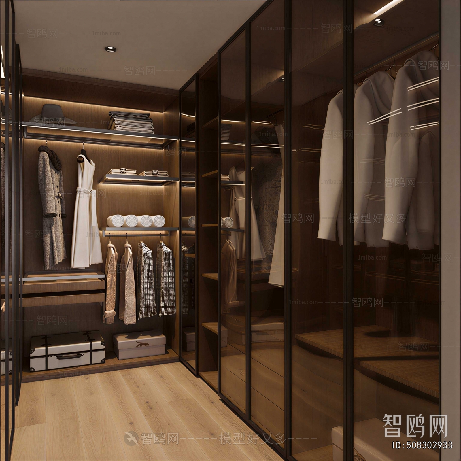 Modern Clothes Storage Area