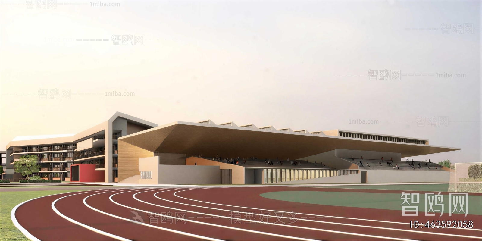 Modern Outdoor Sports Stadium
