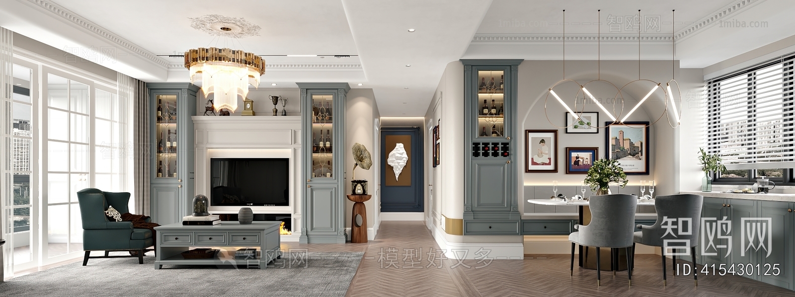 American Style A Living Room