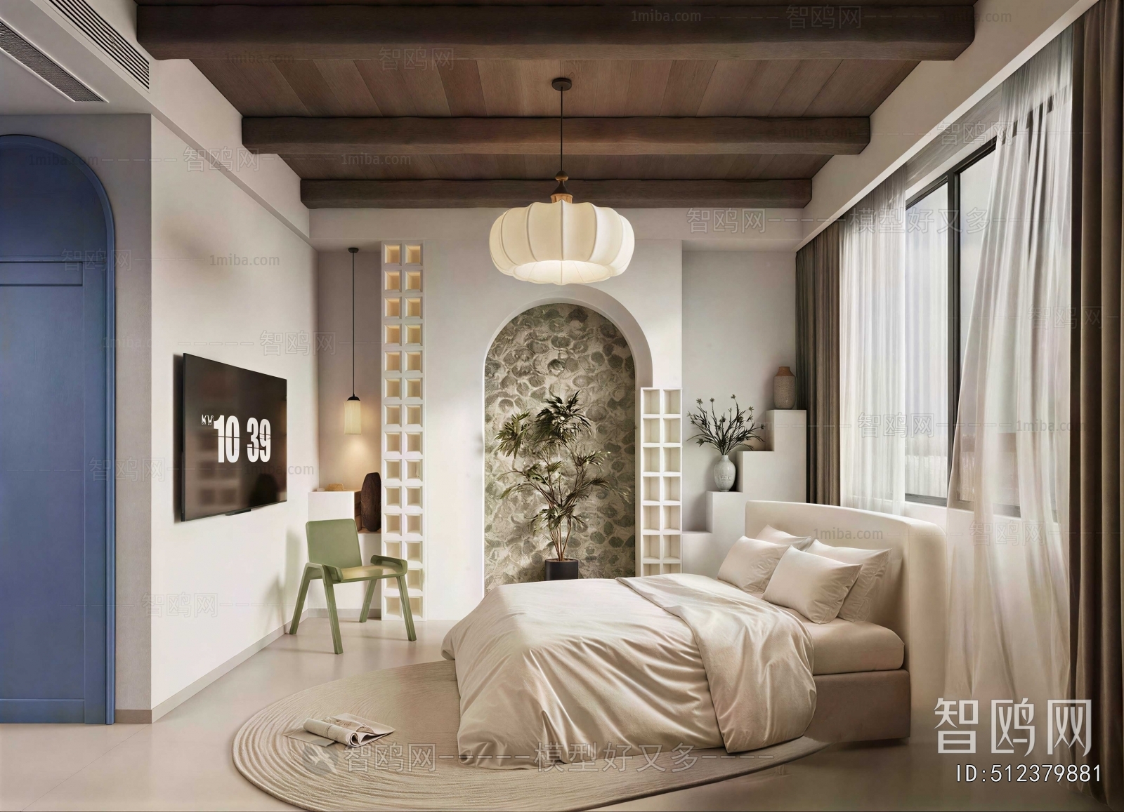 Mediterranean Style Bedroom