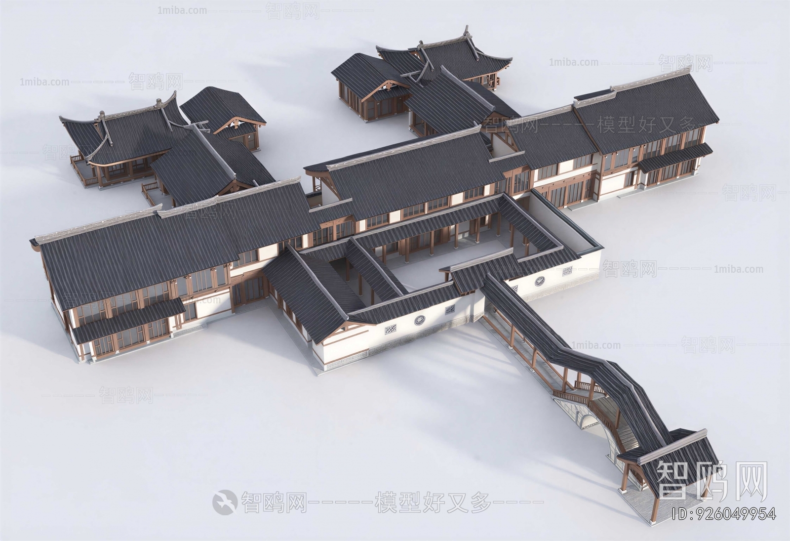 New Chinese Style Ancient Architectural Buildings