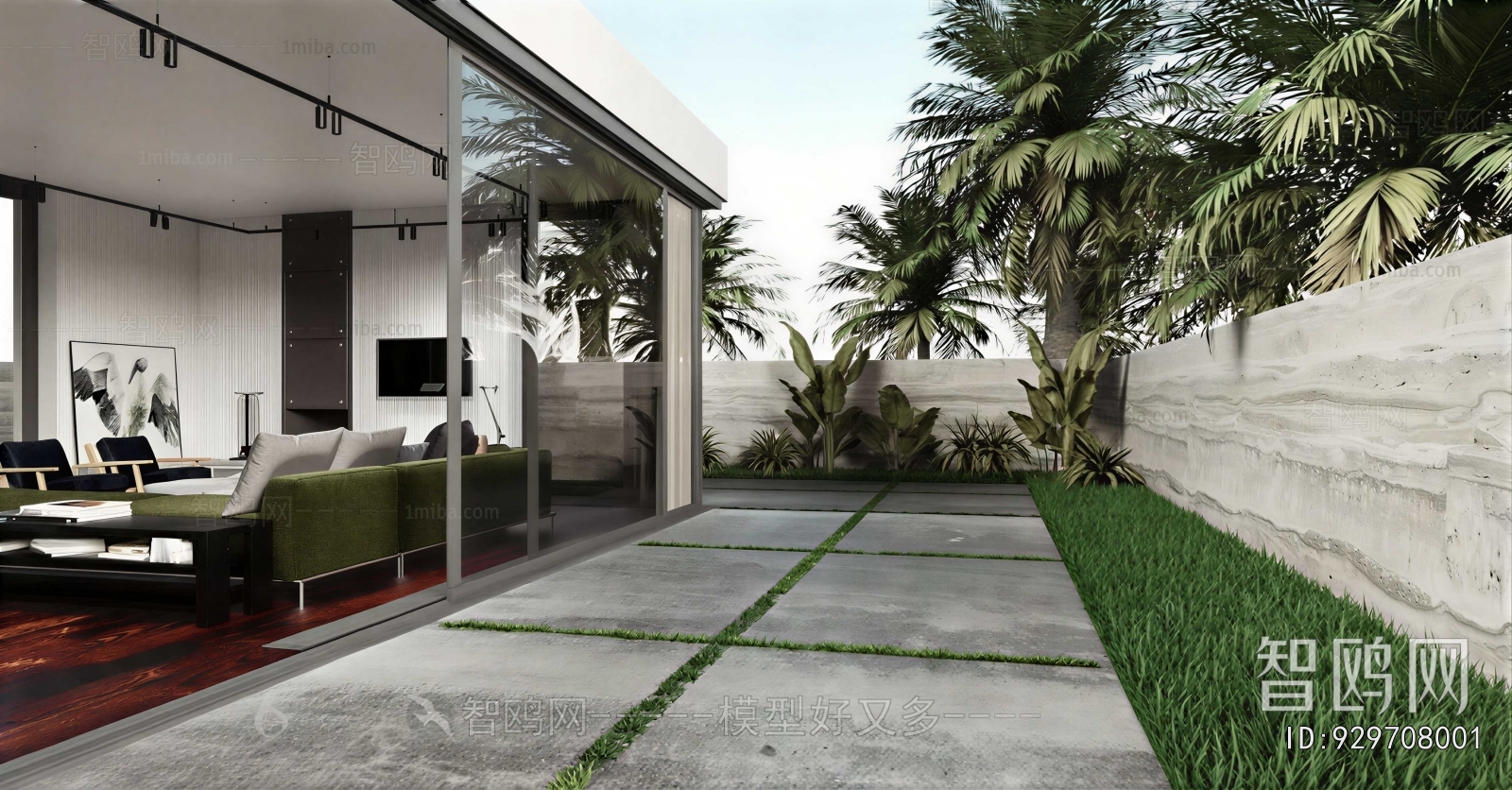 Modern Courtyard/landscape