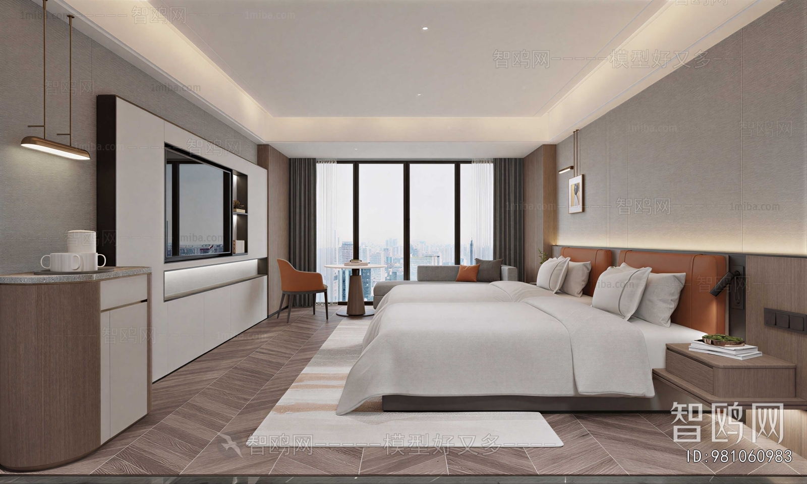Modern Guest Room