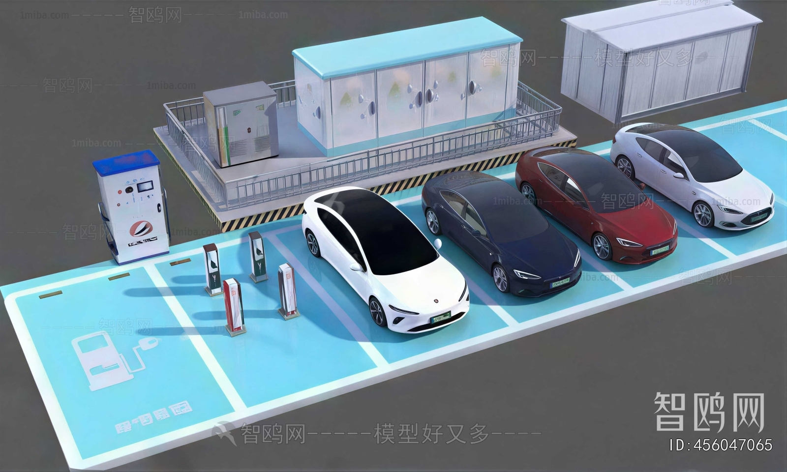Modern Outdoor Parking Lot