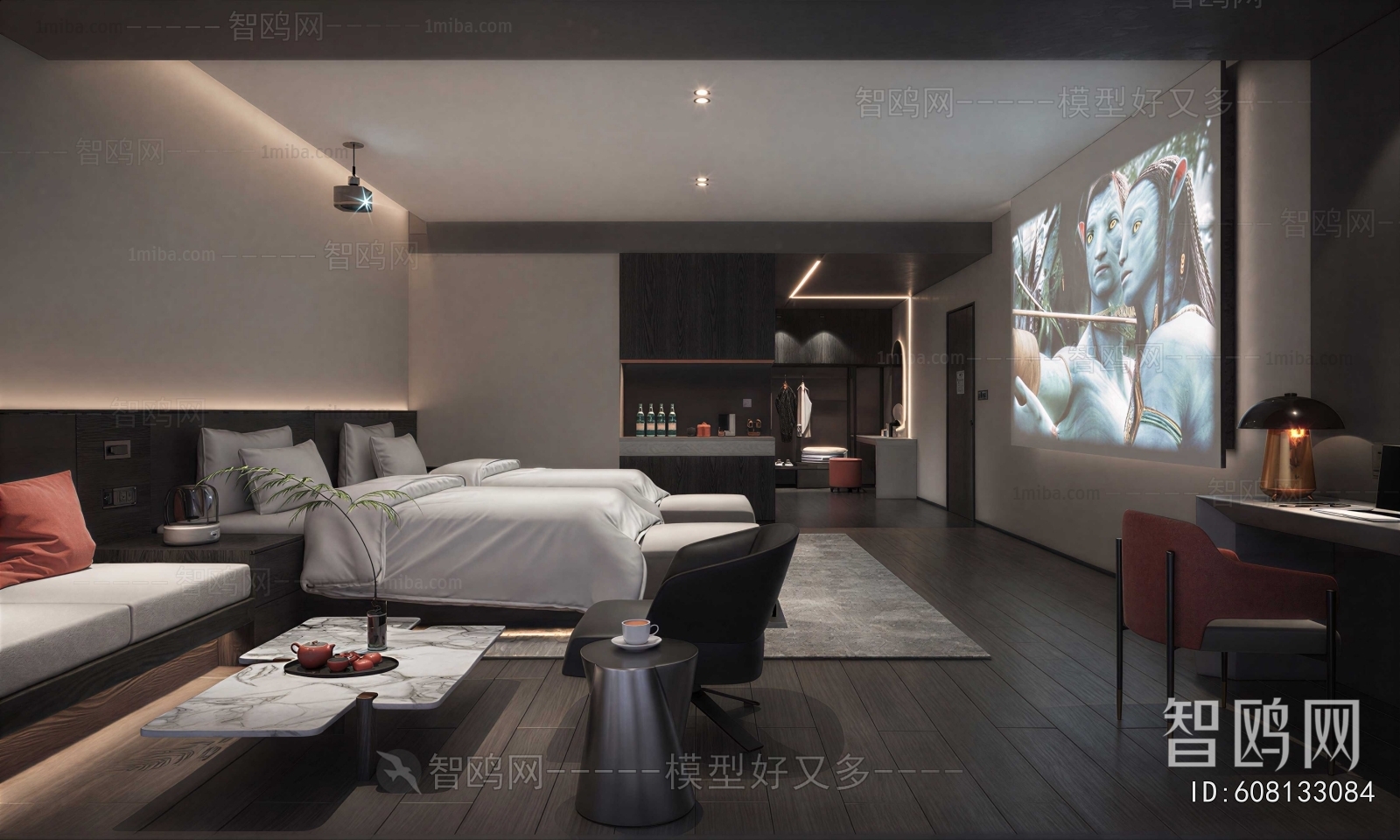 Modern Guest Room