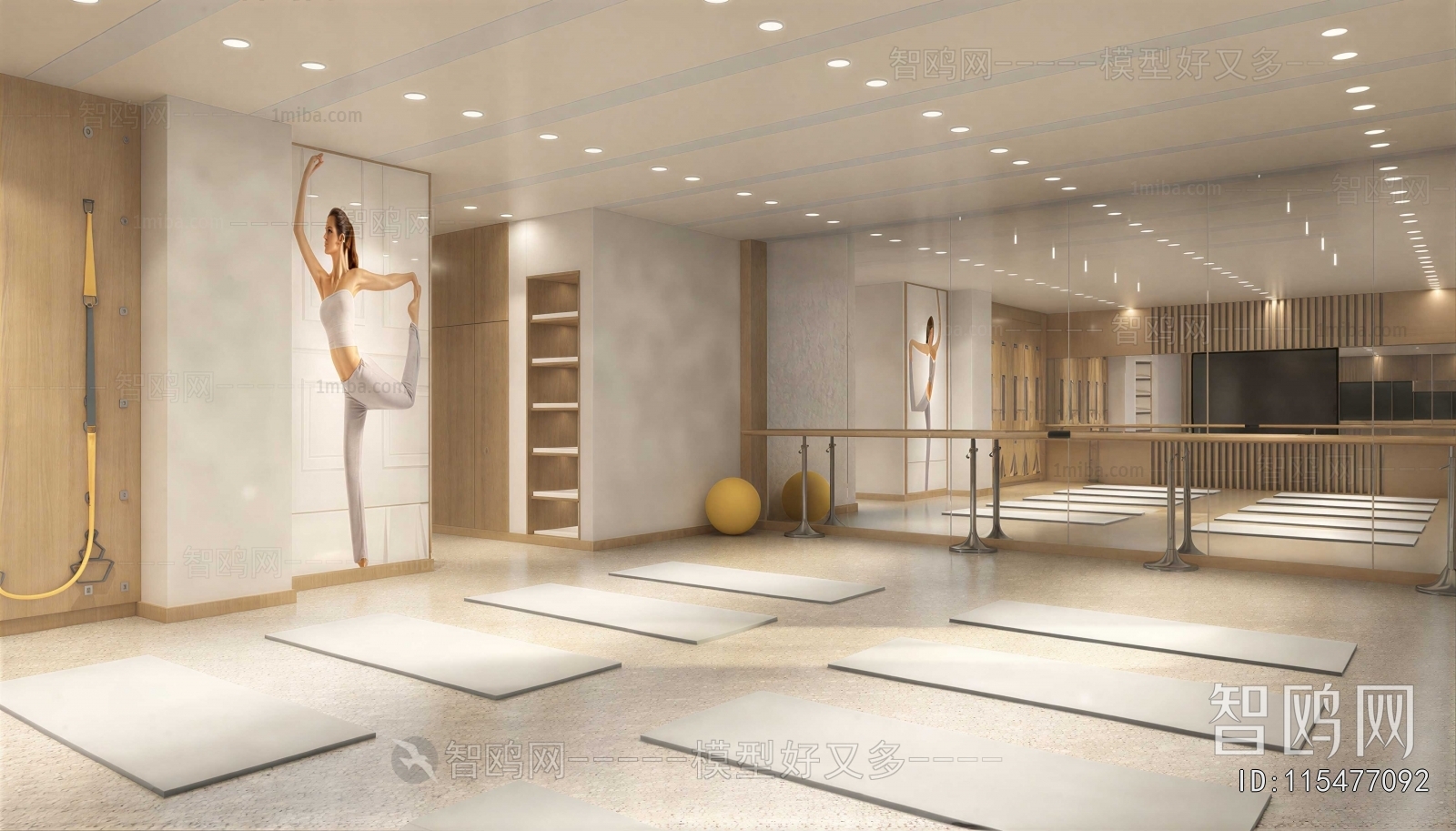 Modern Yoga Room