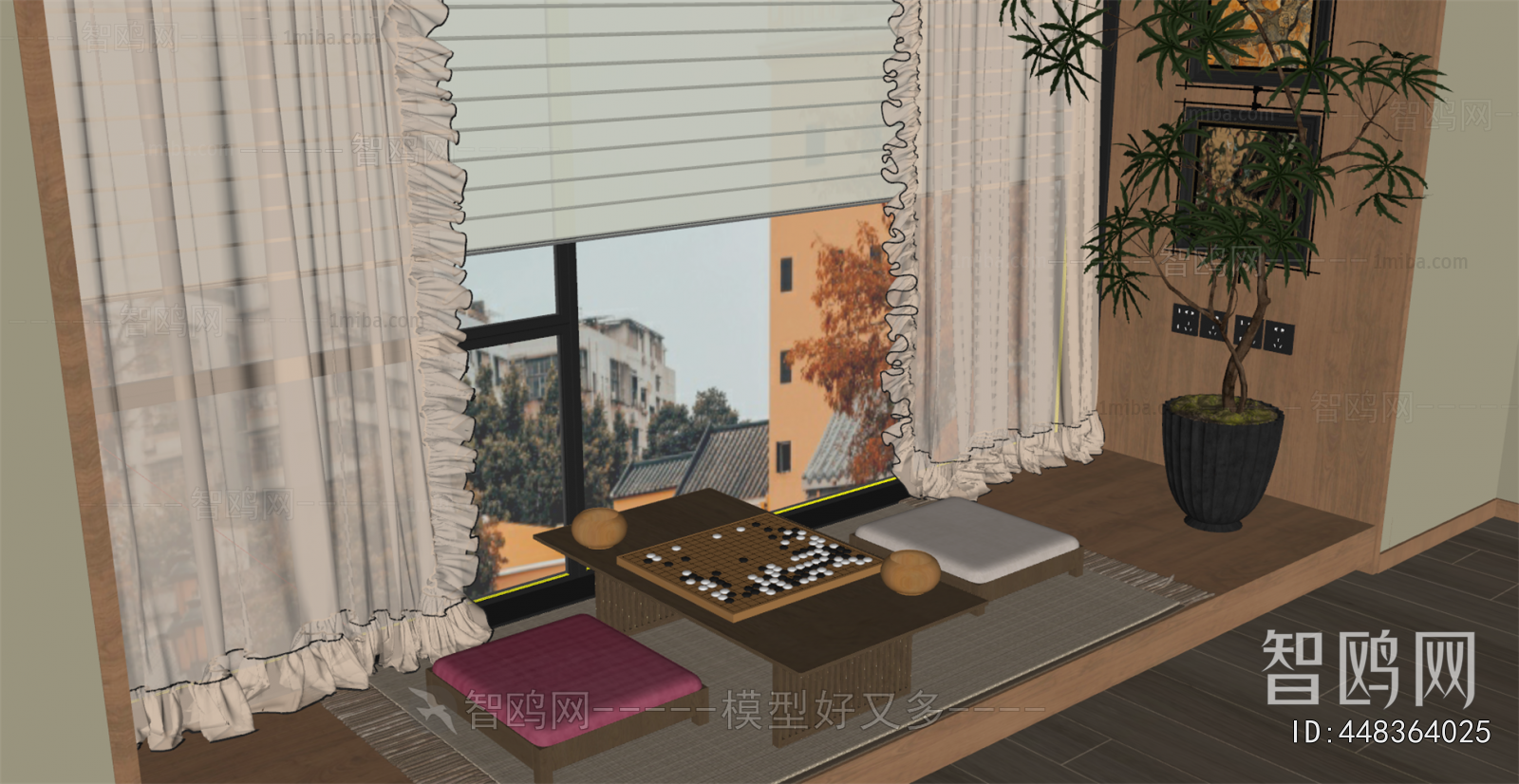 New Chinese Style Leisure Balcony