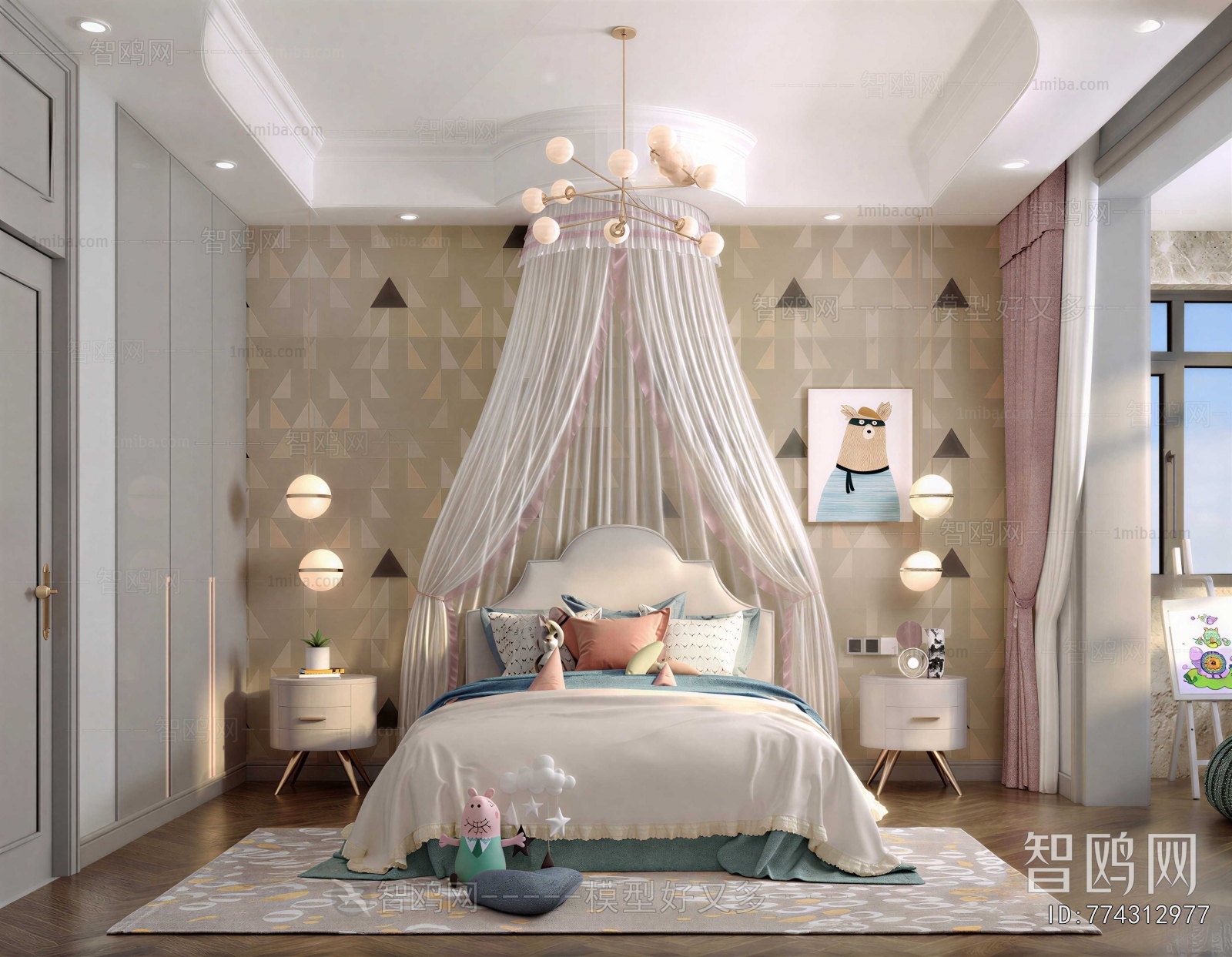 Nordic Style Girl's Room Daughter's Room