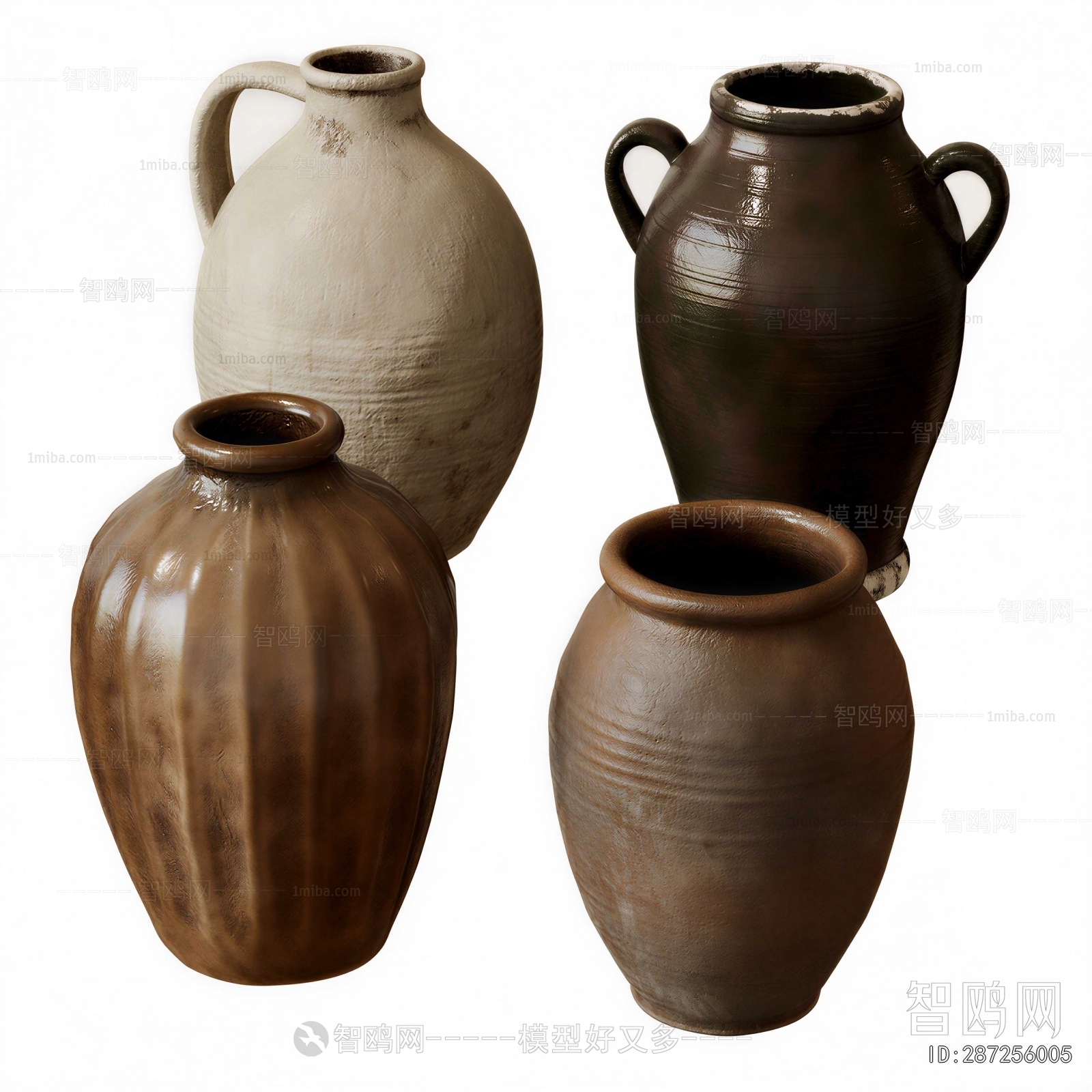Wabi-sabi Style Clay Pot