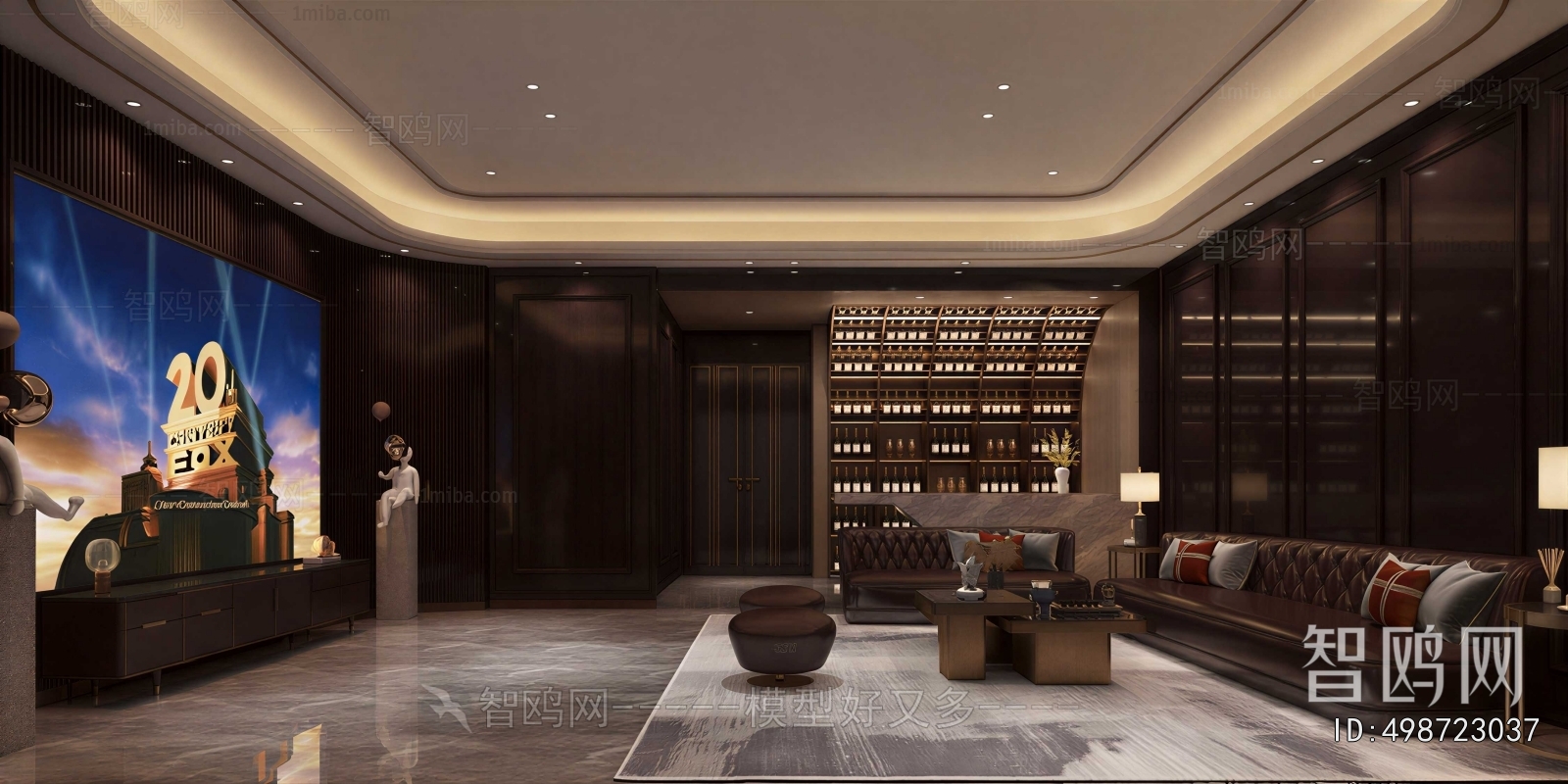 New Chinese Style A Living Room
