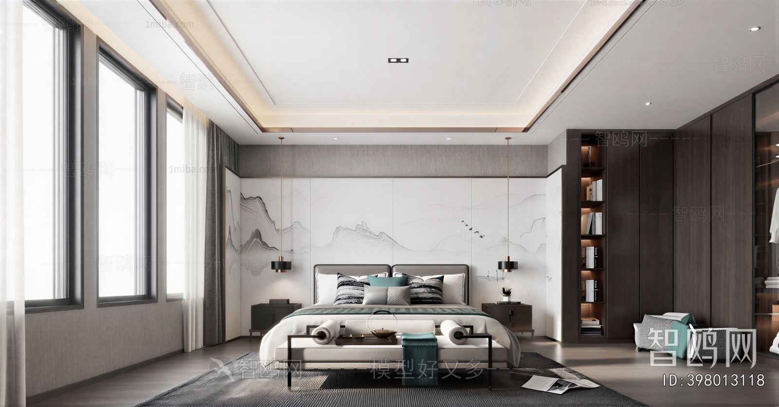New Chinese Style Bedroom