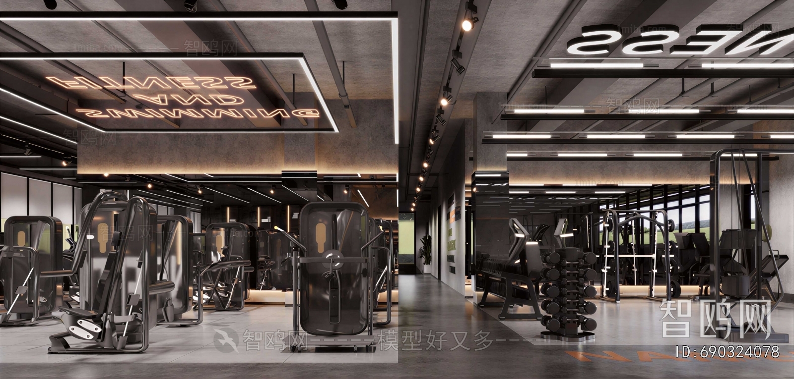 Industrial Style Gym