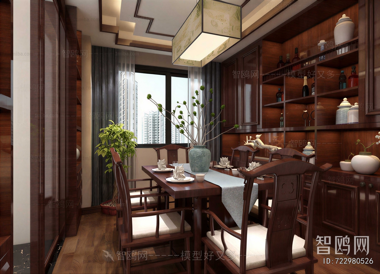 New Chinese Style Dining Room